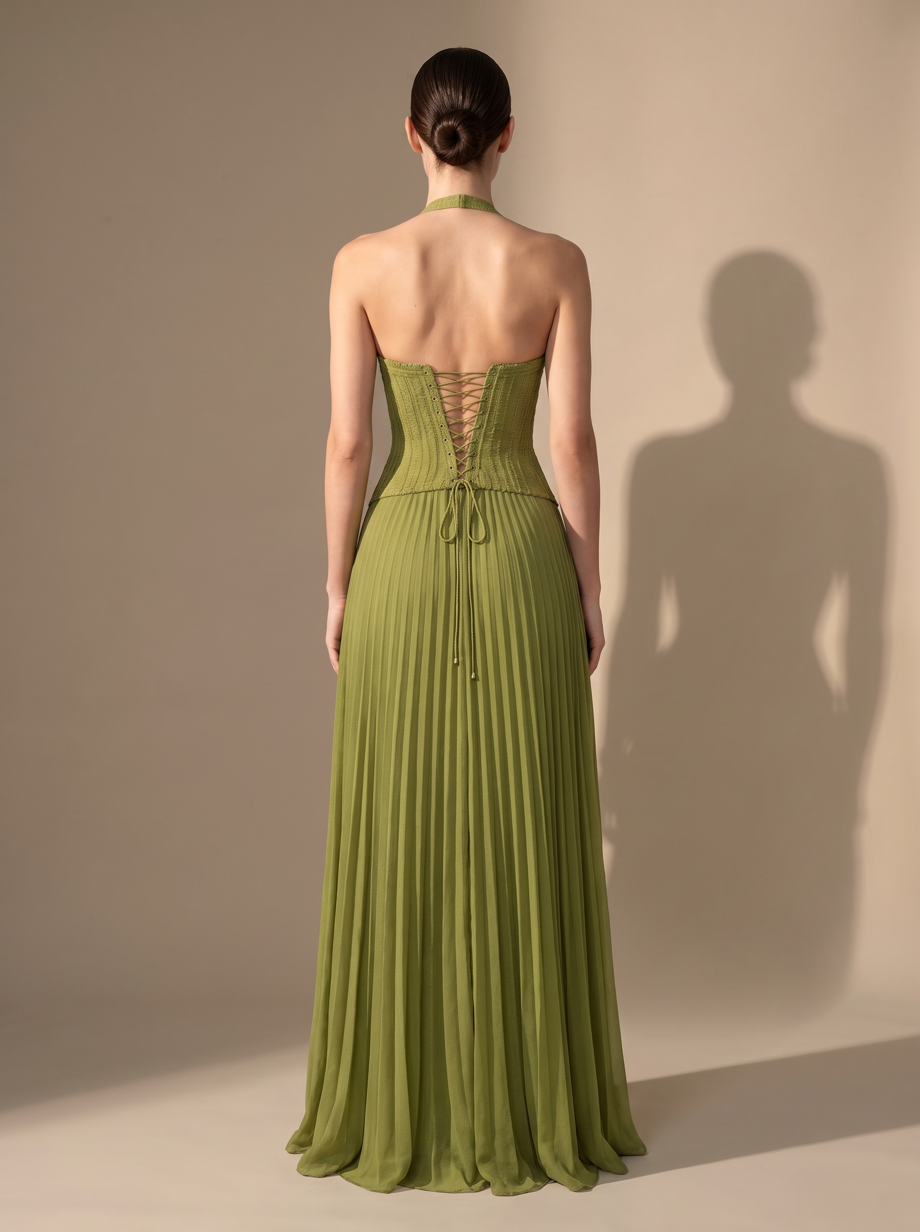 ROSEMARY | CUTE MAXI DRESS - Green, back