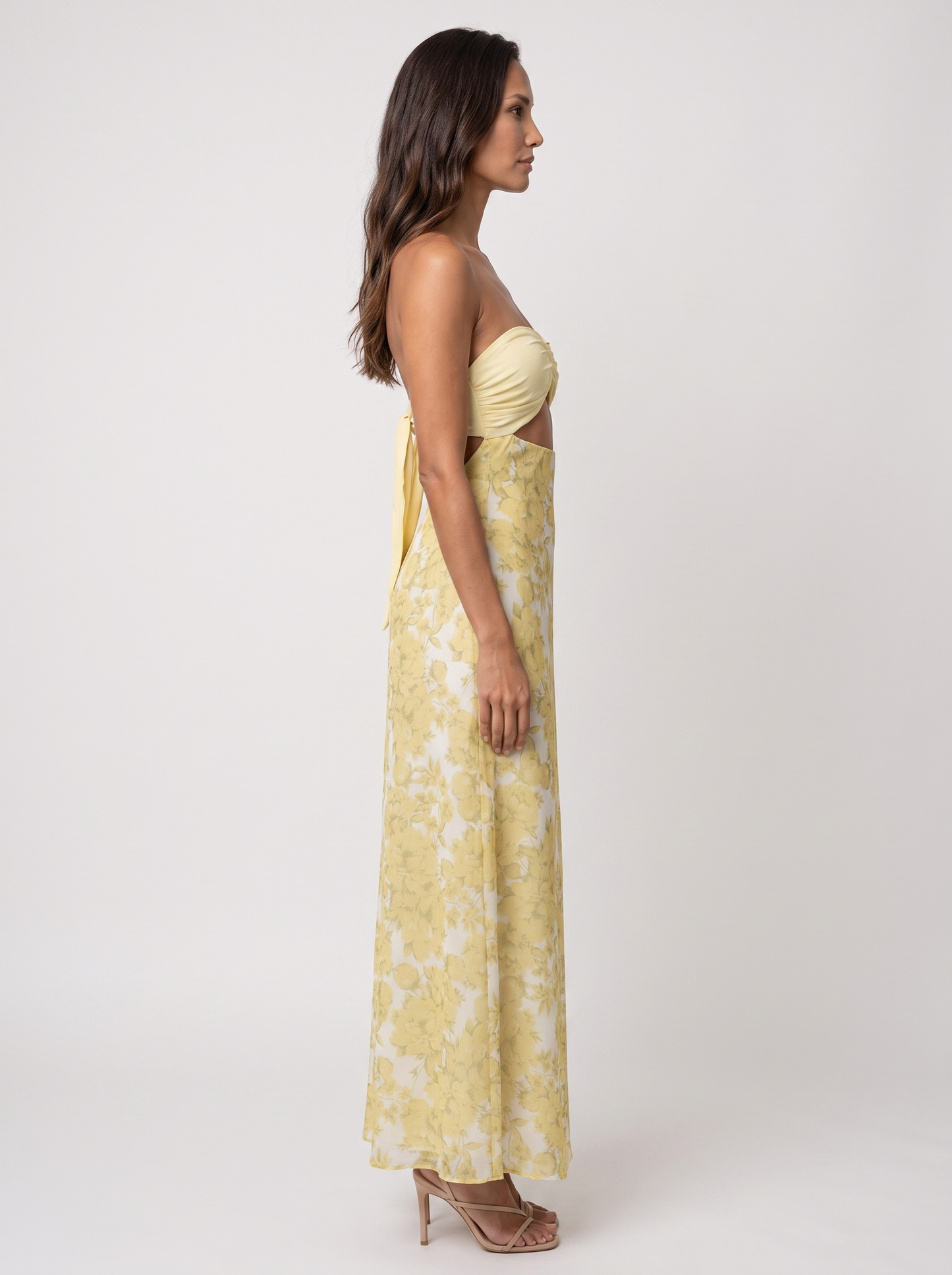 CLAUDIA | CUTOUT MAXI DRESS - Yellow