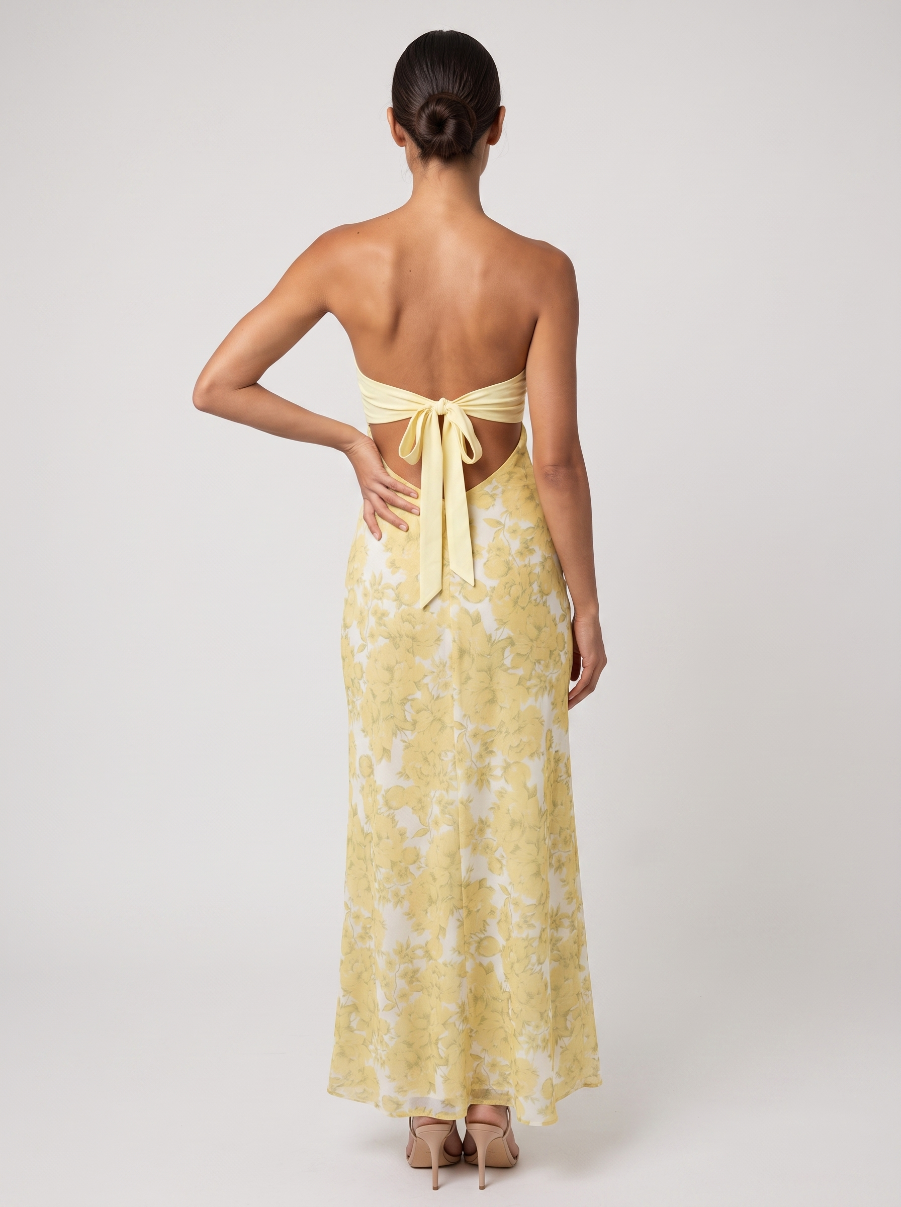 CLAUDIA | CUTOUT MAXI DRESS - Yellow