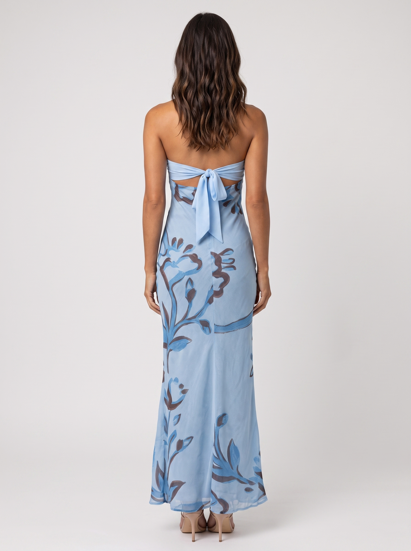 CLAUDIA | CUTOUT MAXI DRESS - Blue