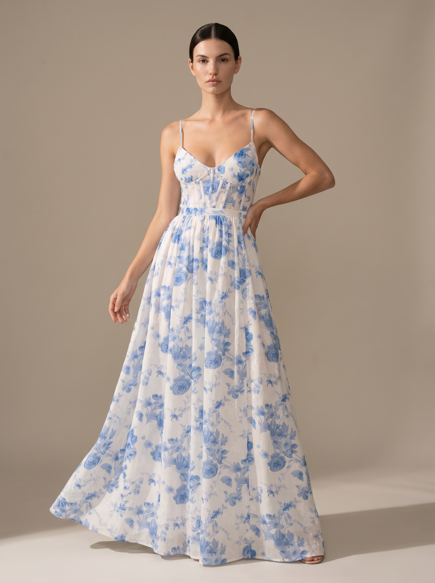ROBIN | WINTER MAXI DRESS - Blue