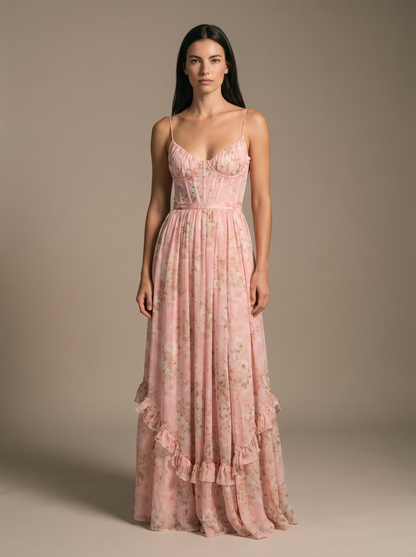 ROBIN | WINTER MAXI DRESS - Blush