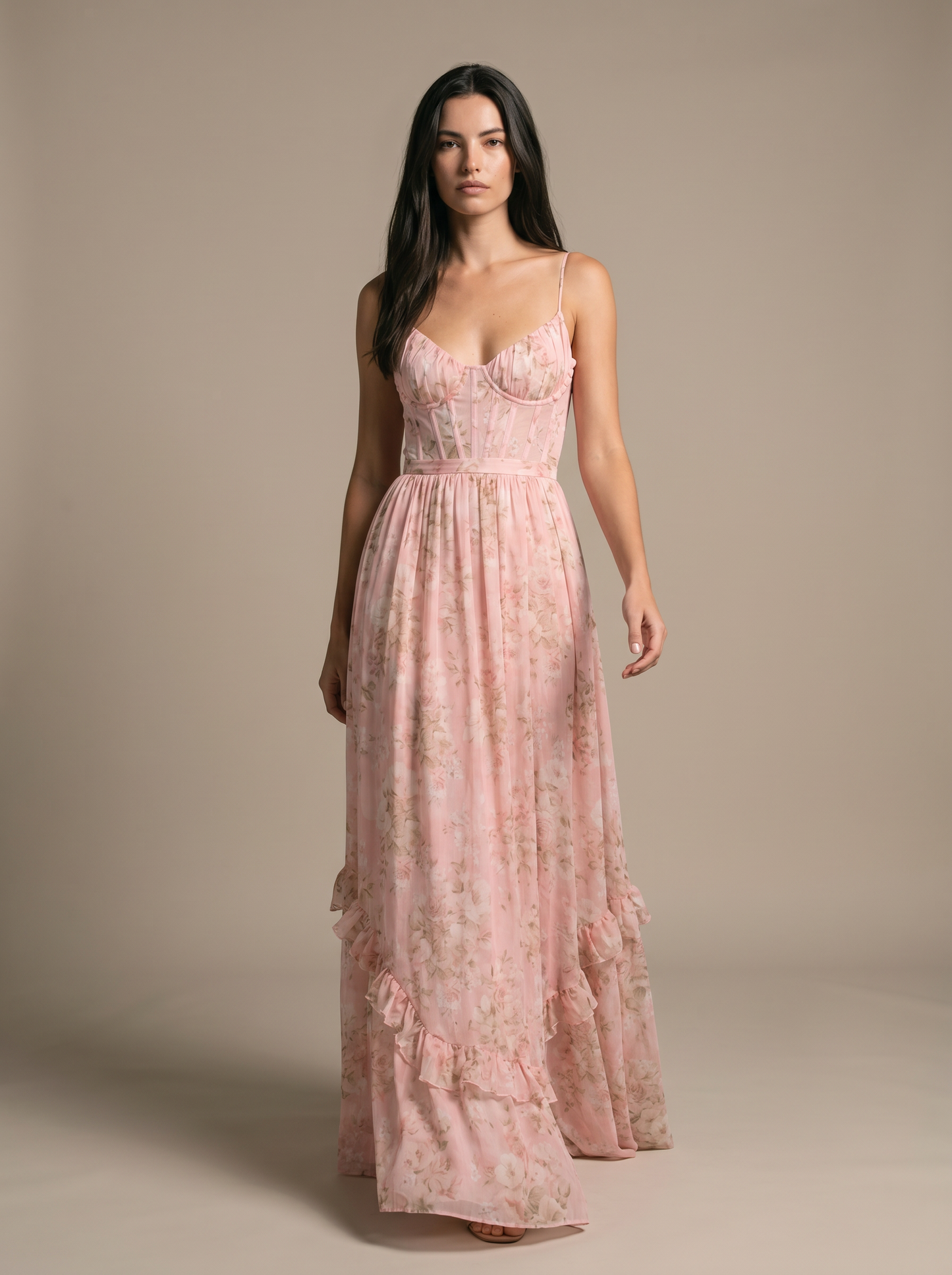 ROBIN | WINTER MAXI DRESS - Blush