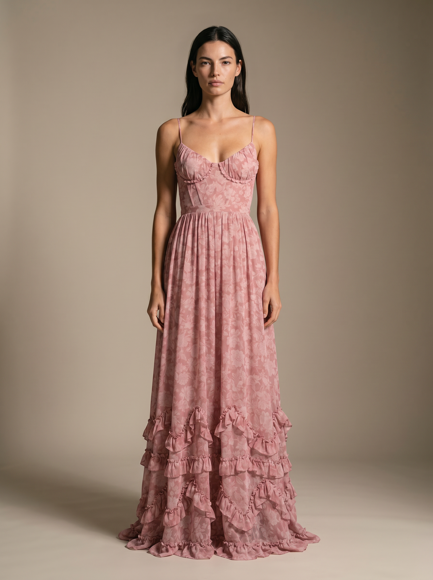 ROBIN | WINTER MAXI DRESS - Dusty Rose