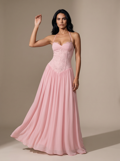 KEZIAH | HOMECOMING MAXI DRESS - Pink