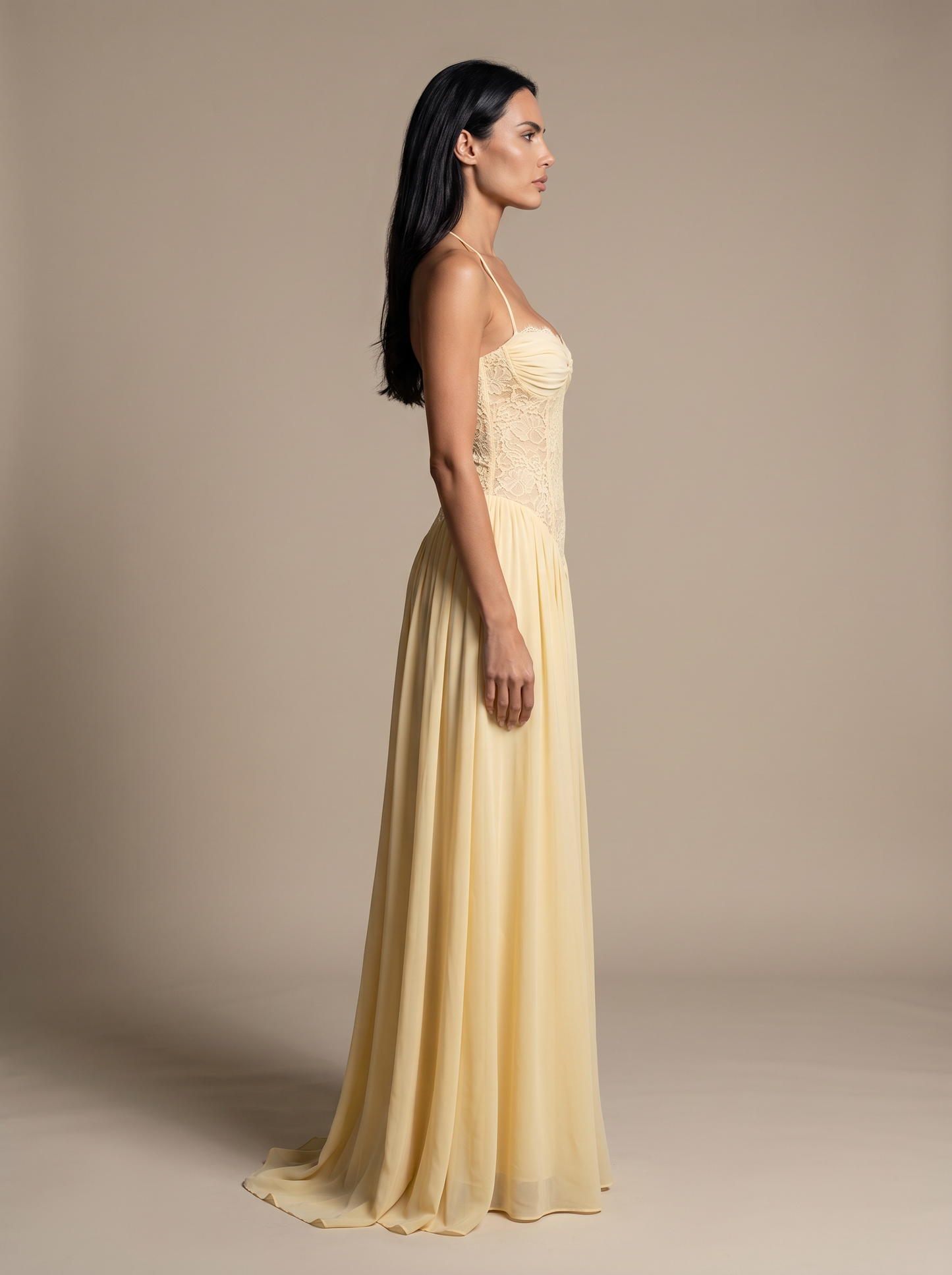 KEZIAH | HOMECOMING MAXI DRESS - Butter, side