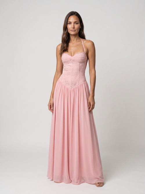 ALAINA | HOMECOMING MAXI DRESS - Pink