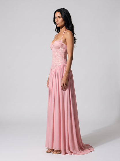 ALAINA | HOMECOMING MAXI DRESS - Pink
