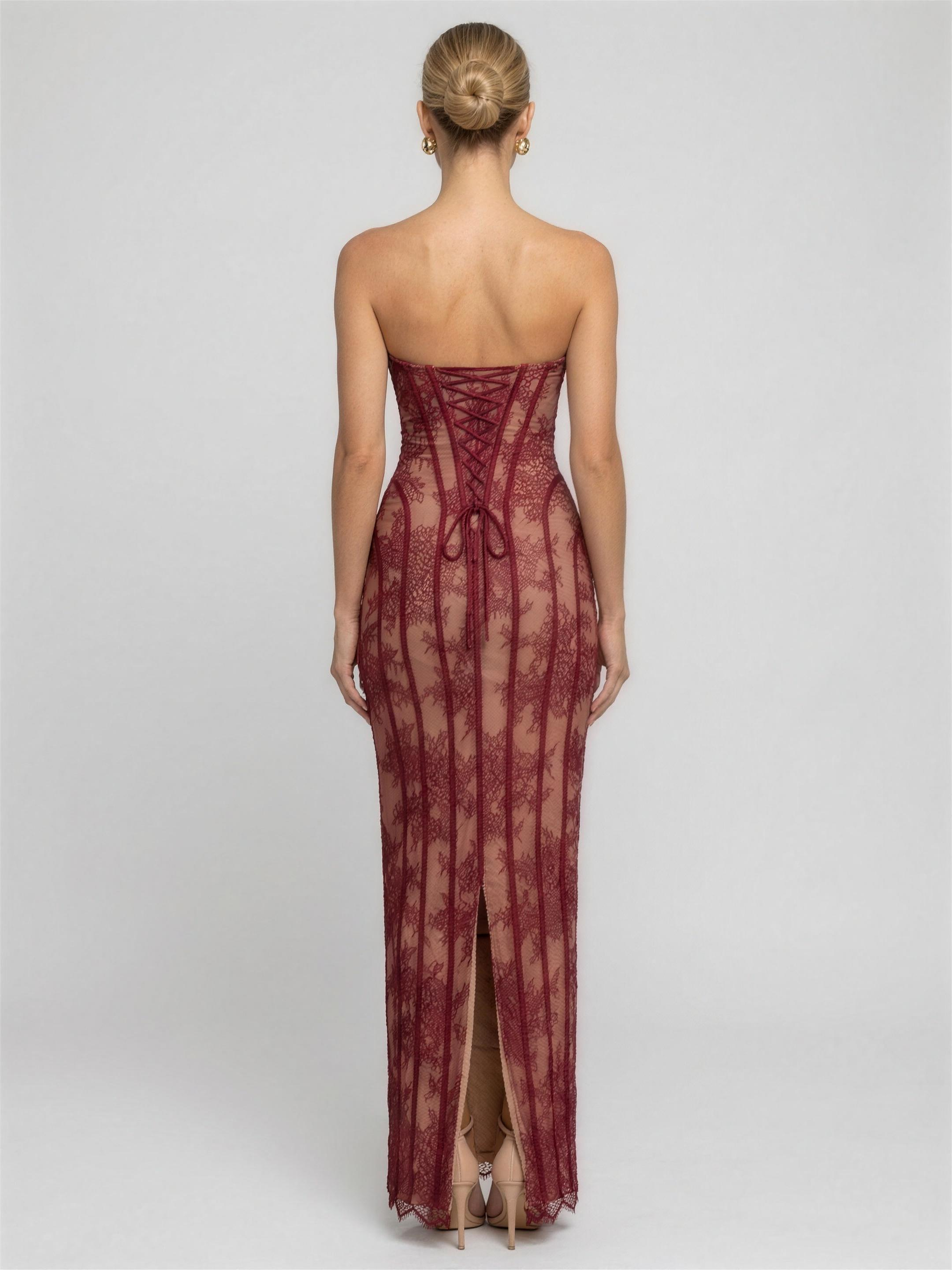 LOGAN | BRIDESMAID MAXI DRESS - Burgundy