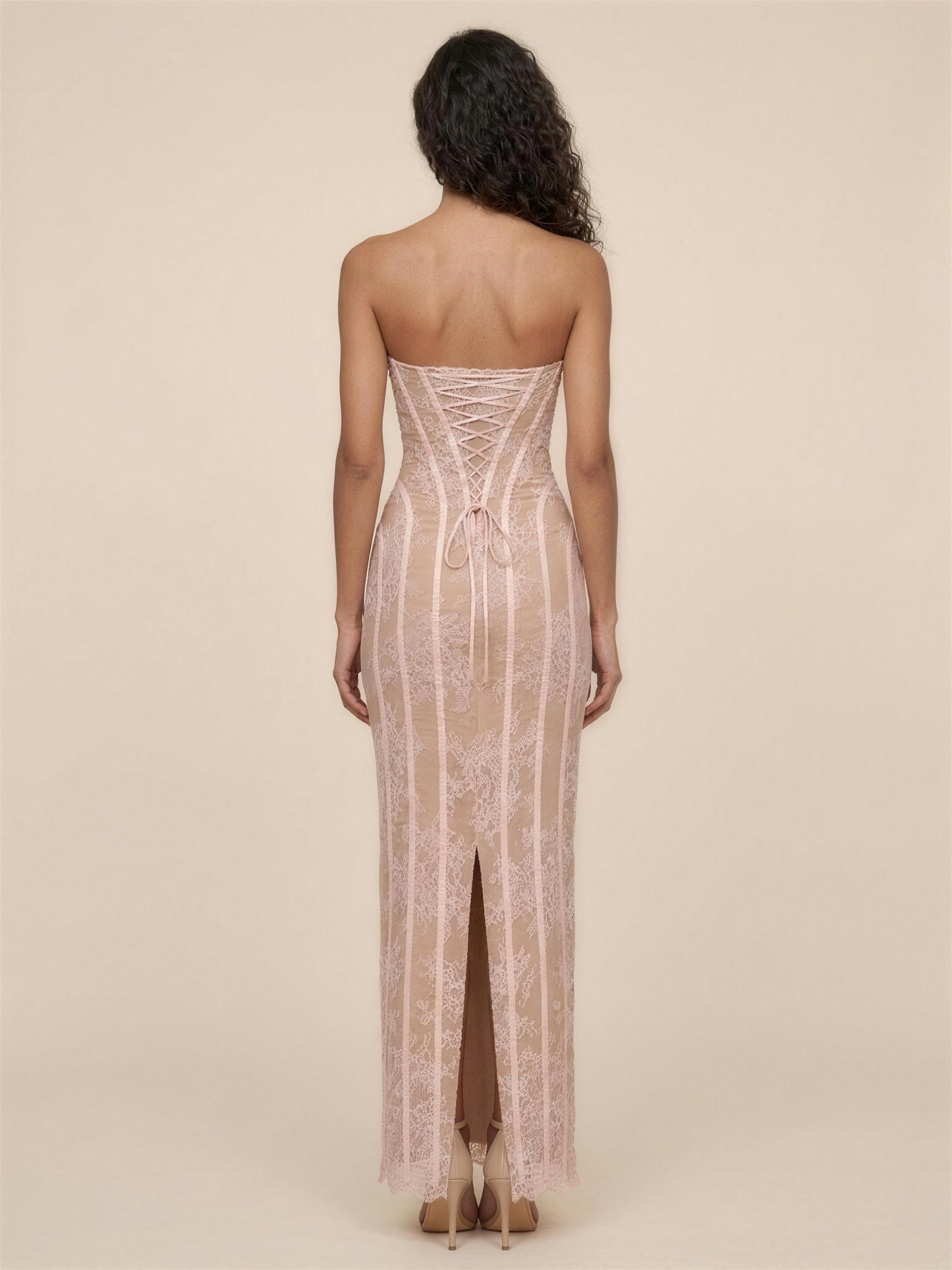 CHARLEE | JEAN MAXI DRESS - Blush