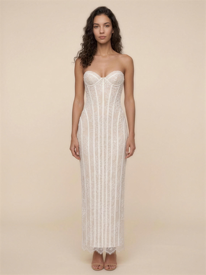 CHARLEE | JEAN MAXI DRESS - Ivory