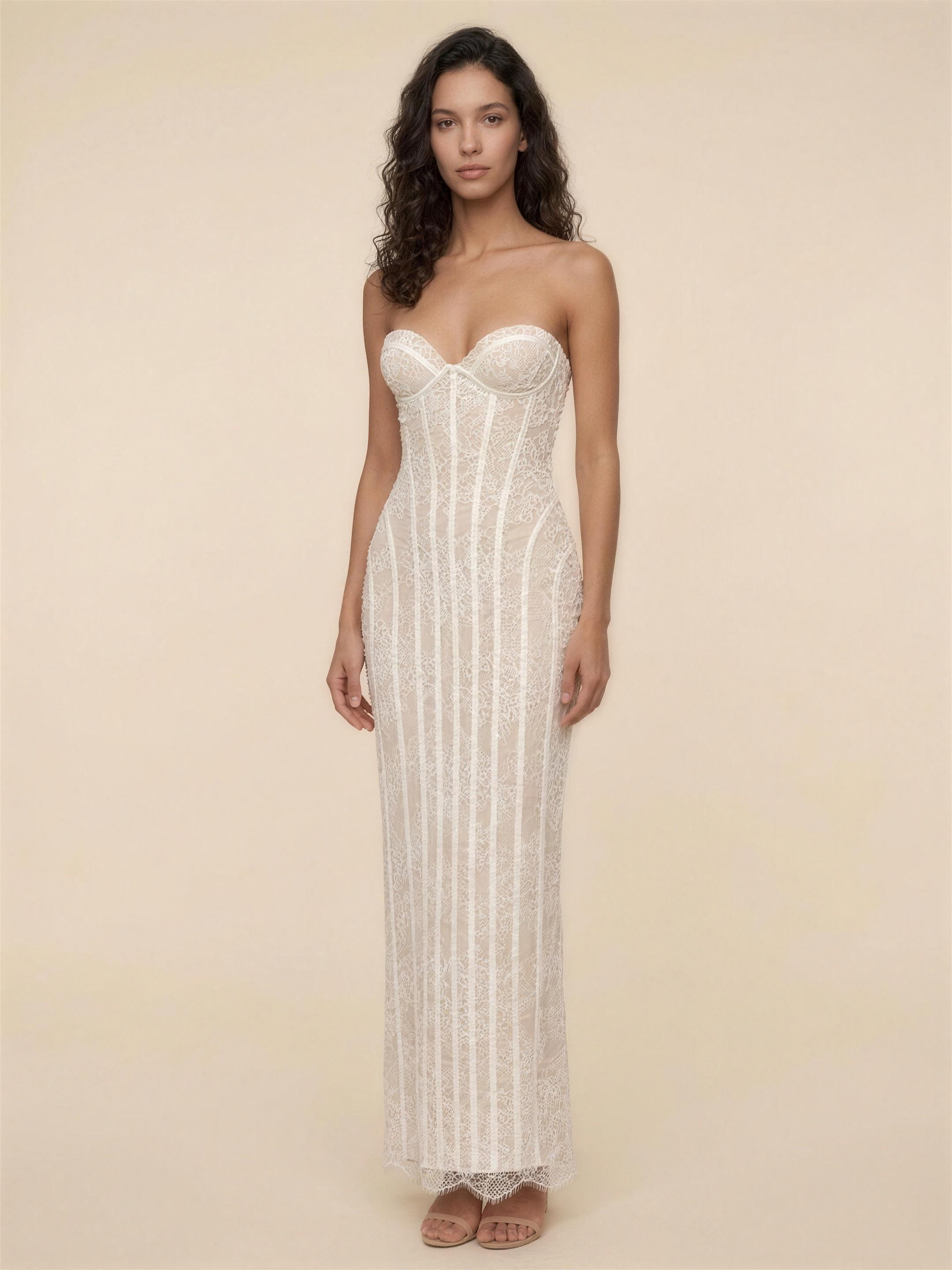 CHARLEE | JEAN MAXI DRESS - Ivory