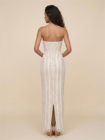 CHARLEE | JEAN MAXI DRESS - Ivory