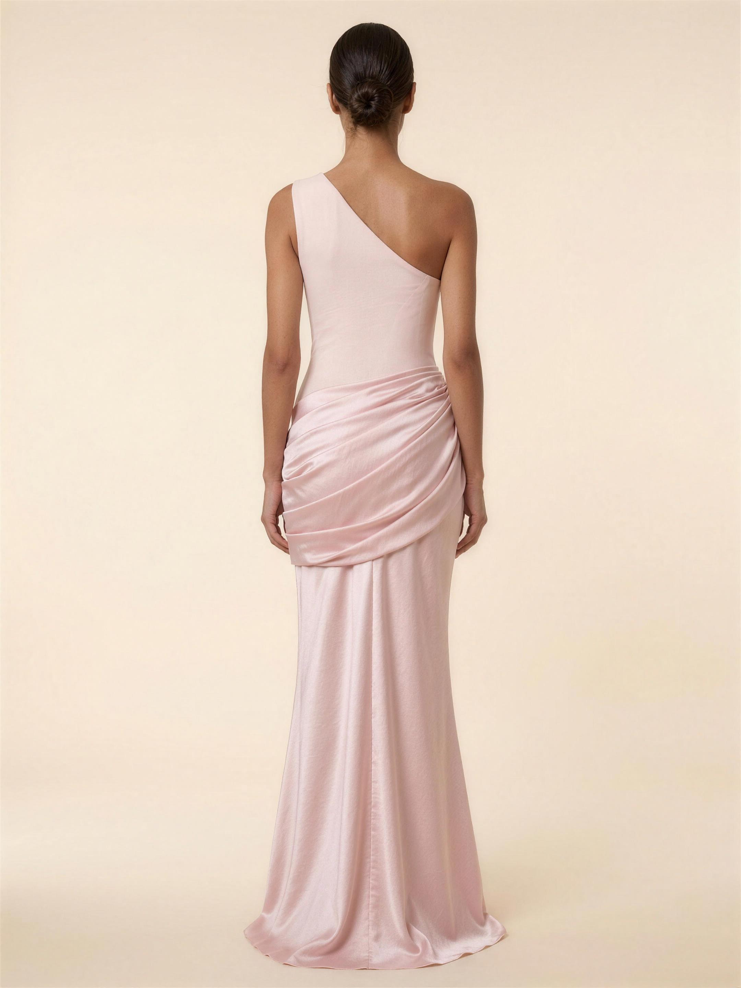 LUMI | RUCHED MAXI DRESS - Blush