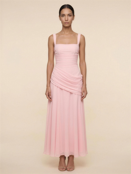 TEMPERANCE | WRAP MAXI DRESS - Pink