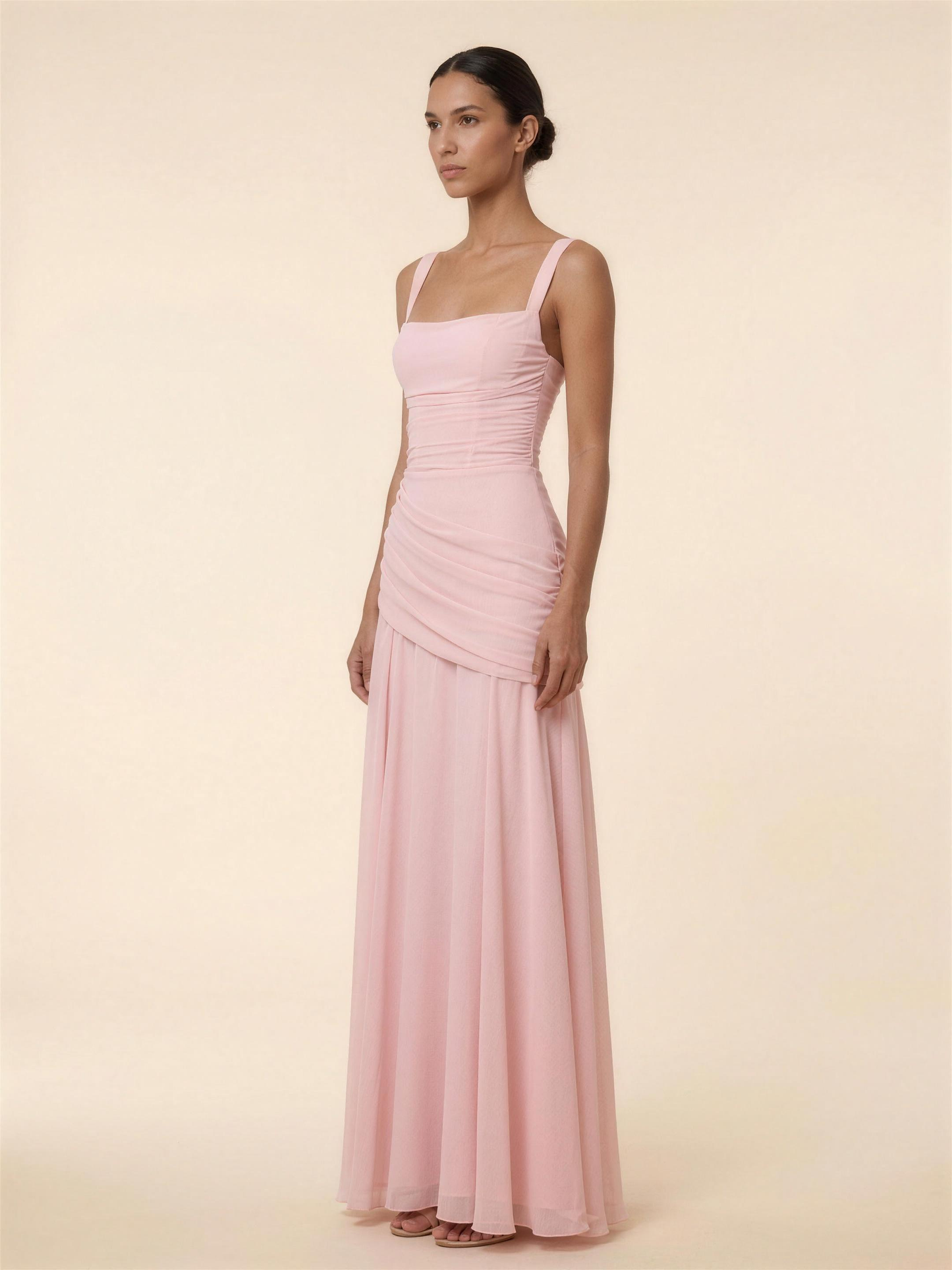 TEMPERANCE | WRAP MAXI DRESS - Pink