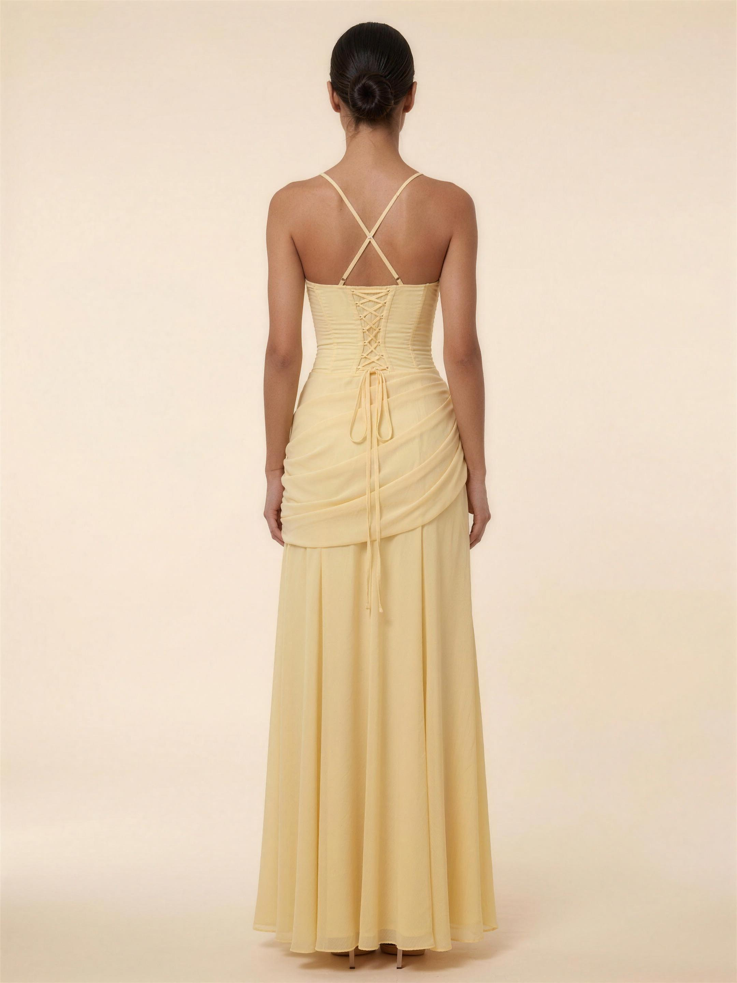 TEMPERANCE | WRAP MAXI DRESS - Yellow
