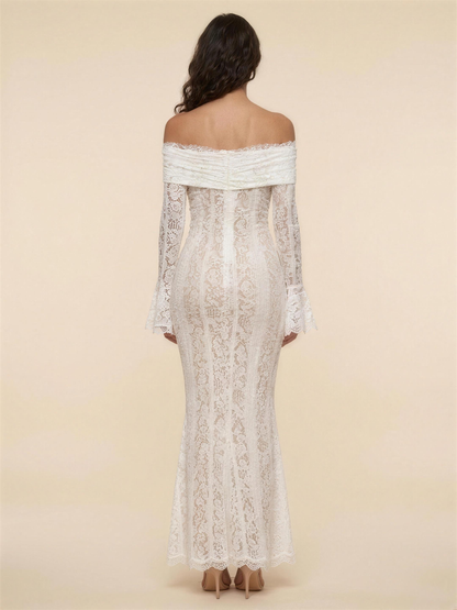 KALANI | RUFFLE MAXI DRESS - White