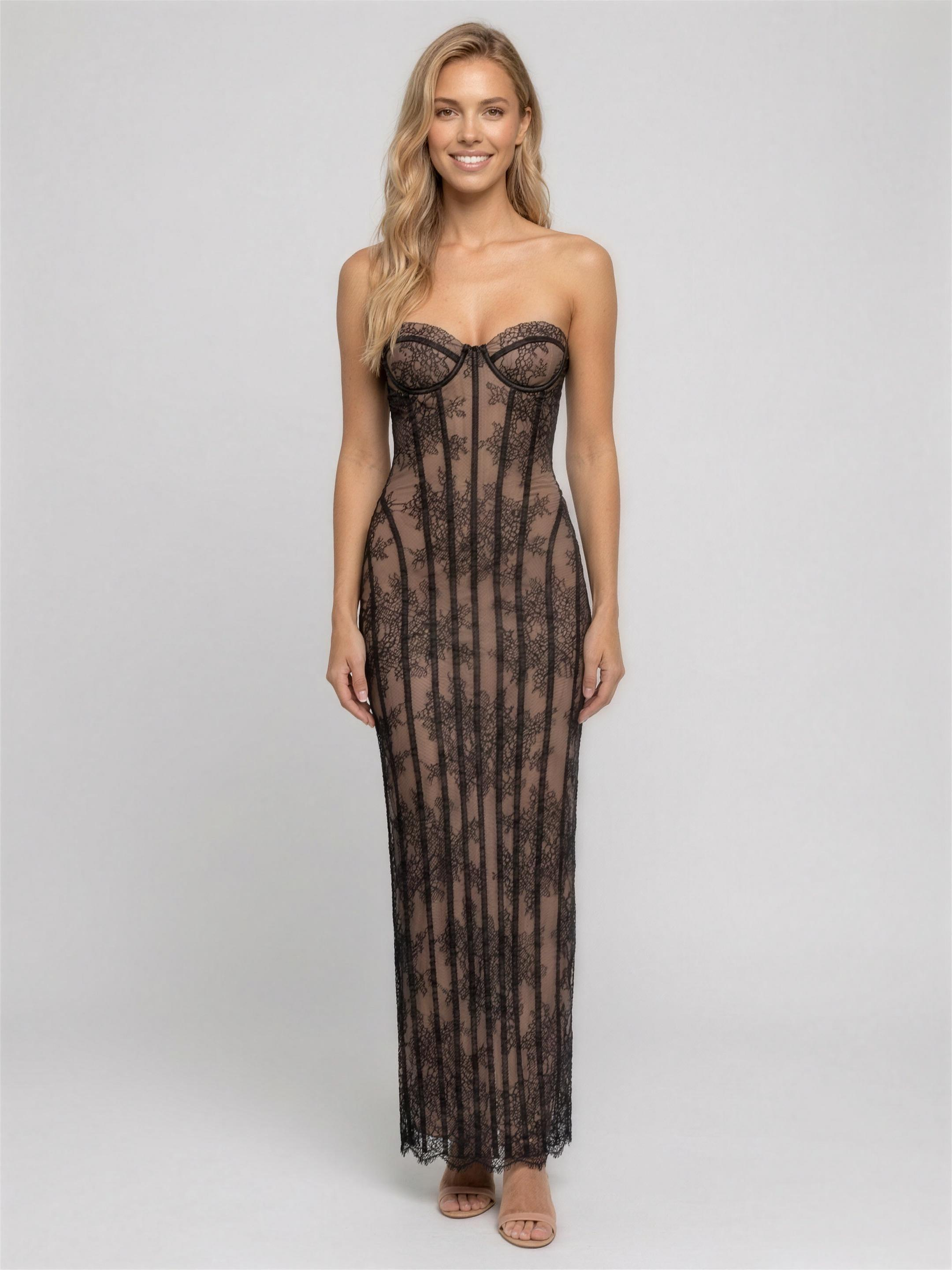 LOGAN | BRIDESMAID MAXI DRESS - Black