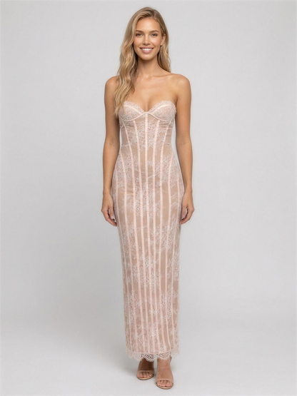 LOGAN | BRIDESMAID MAXI DRESS - Blush