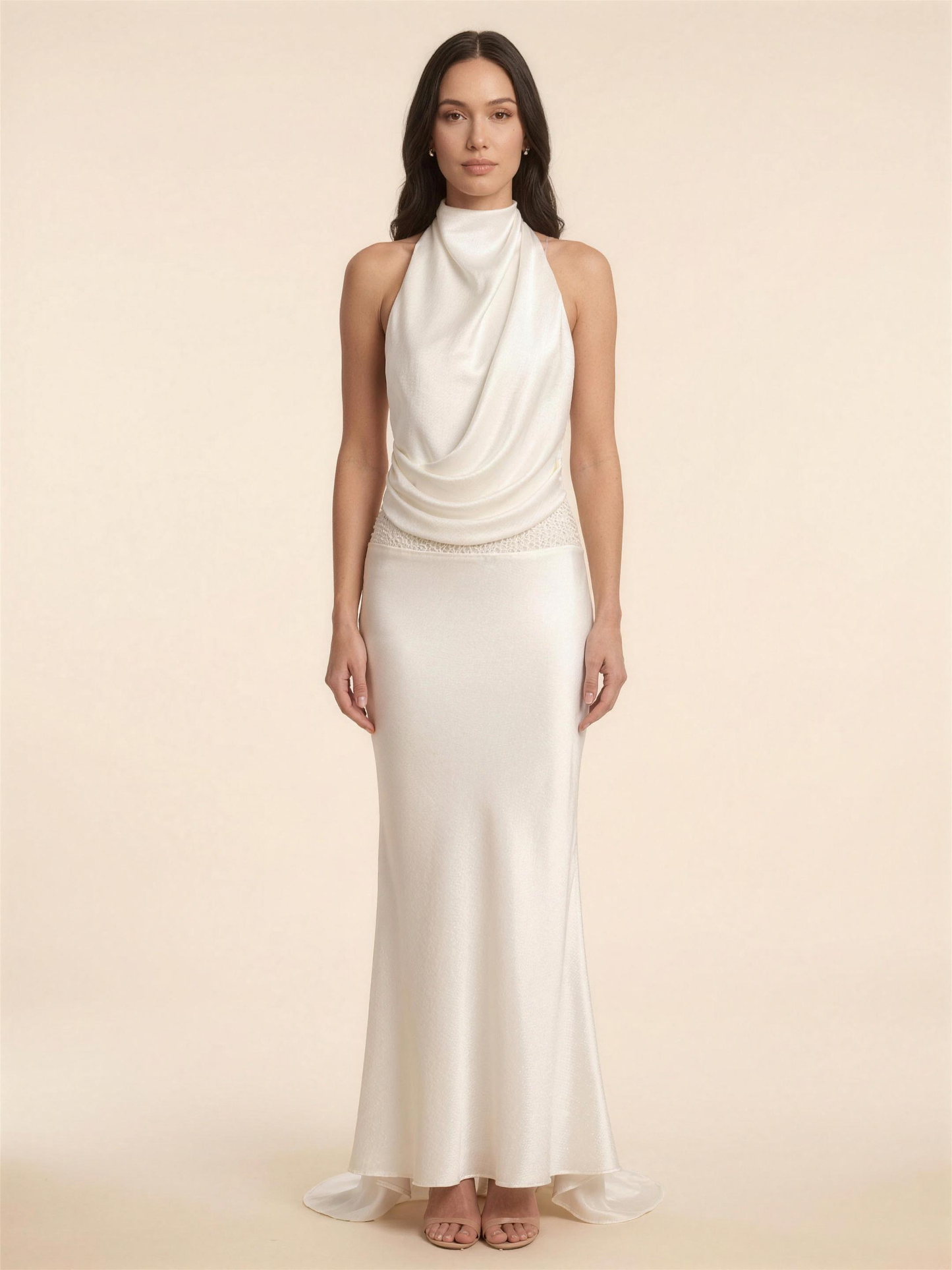 JULISSA | AQUA MAXI DRESS - Ivory