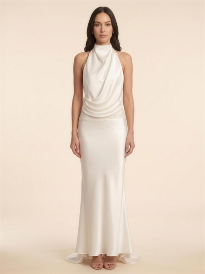 JULISSA | AQUA MAXI DRESS - Ivory