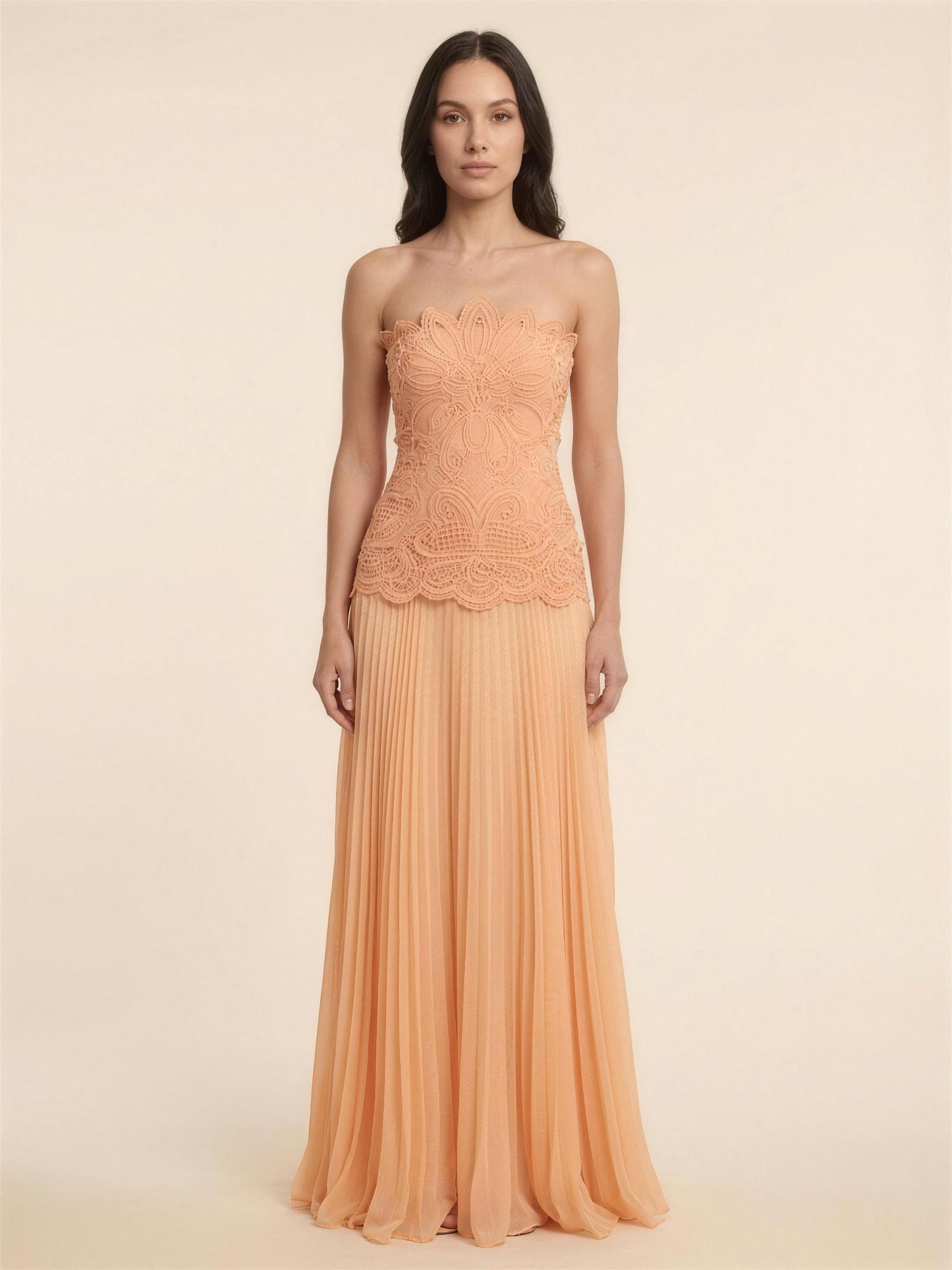 ANGELINA | BOHO MAXI DRESS - Soft Peach