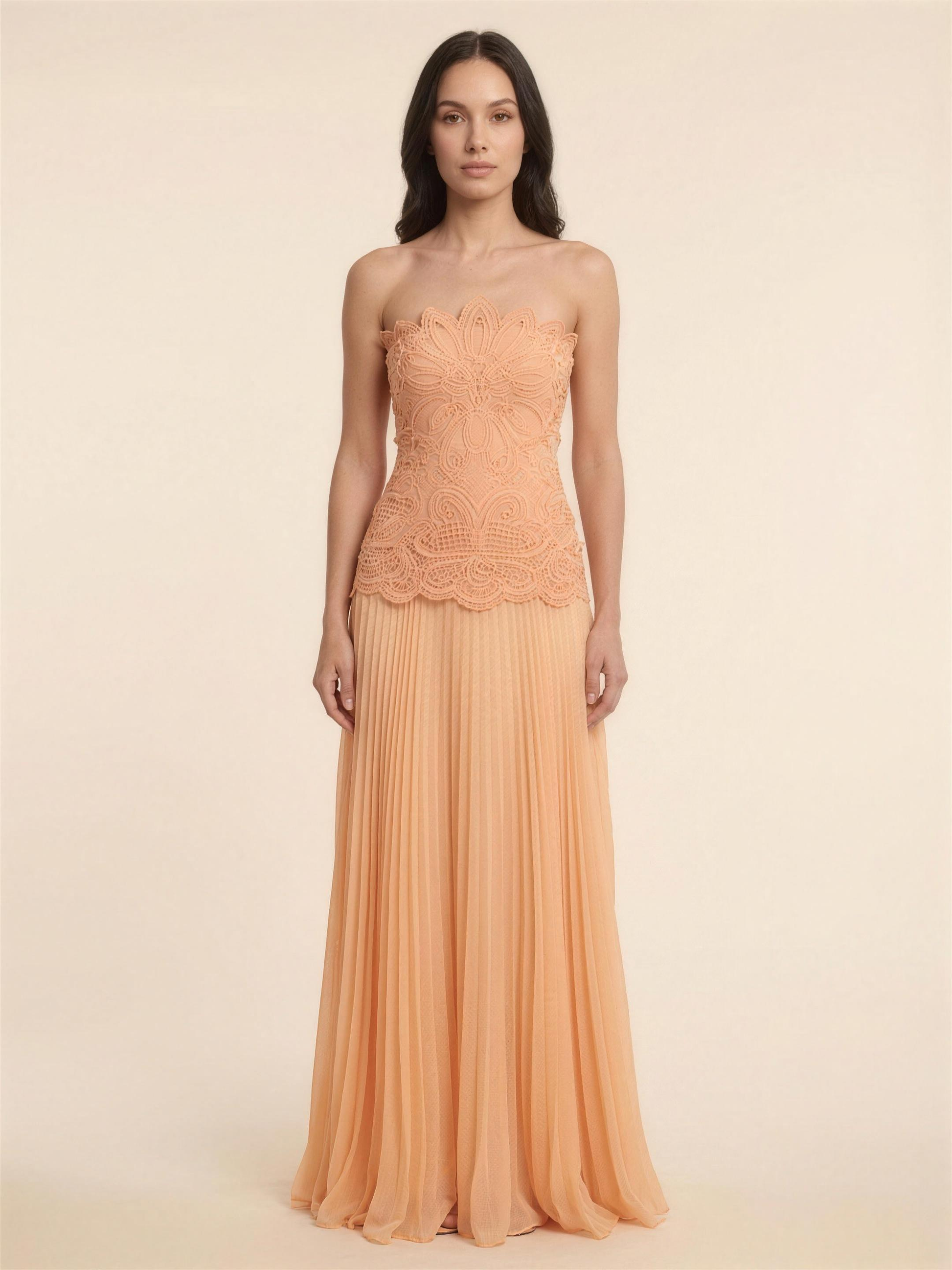 ANGELINA | BOHO MAXI DRESS - Soft Peach