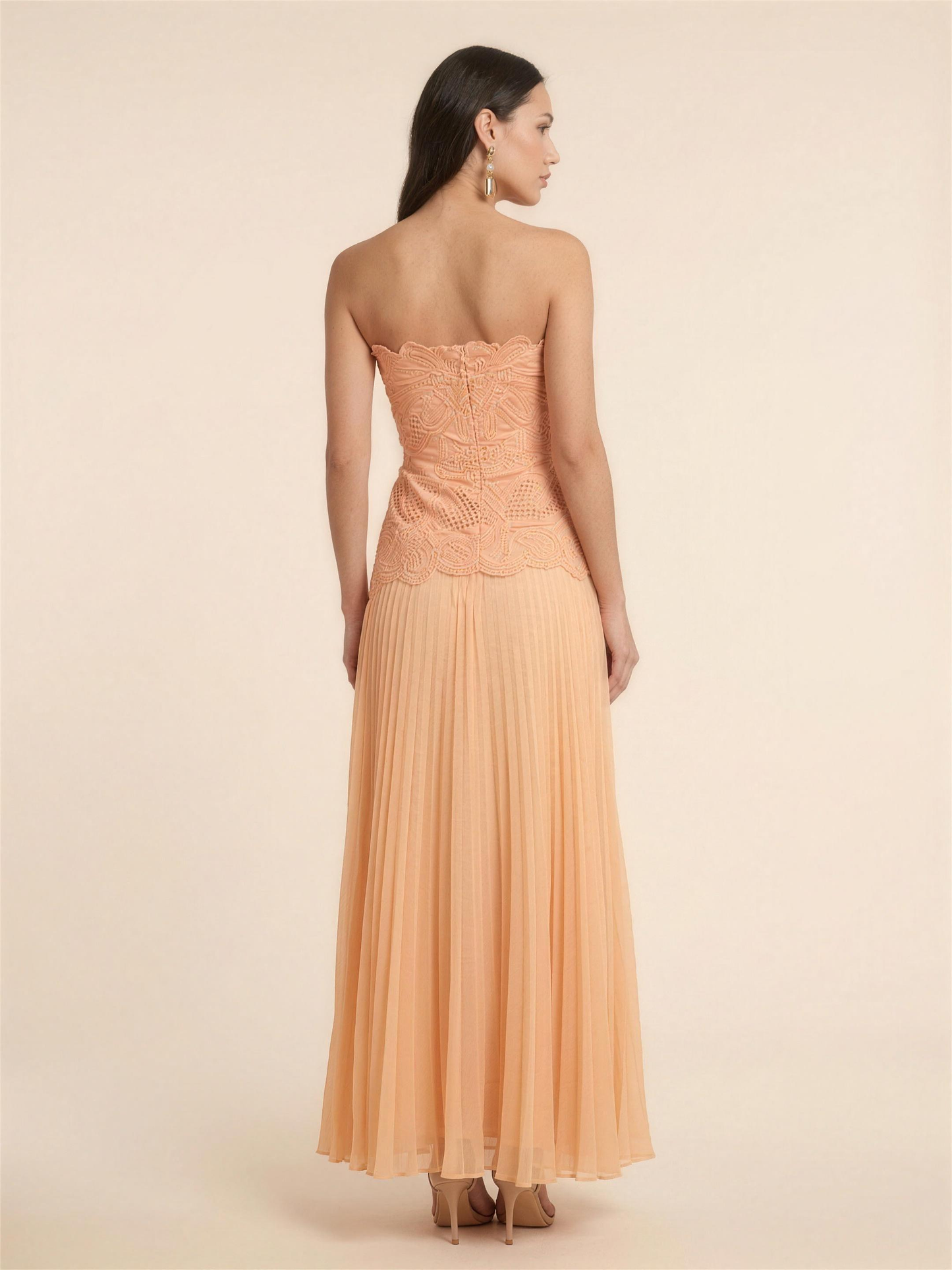 ANGELINA | BOHO MAXI DRESS - Peach