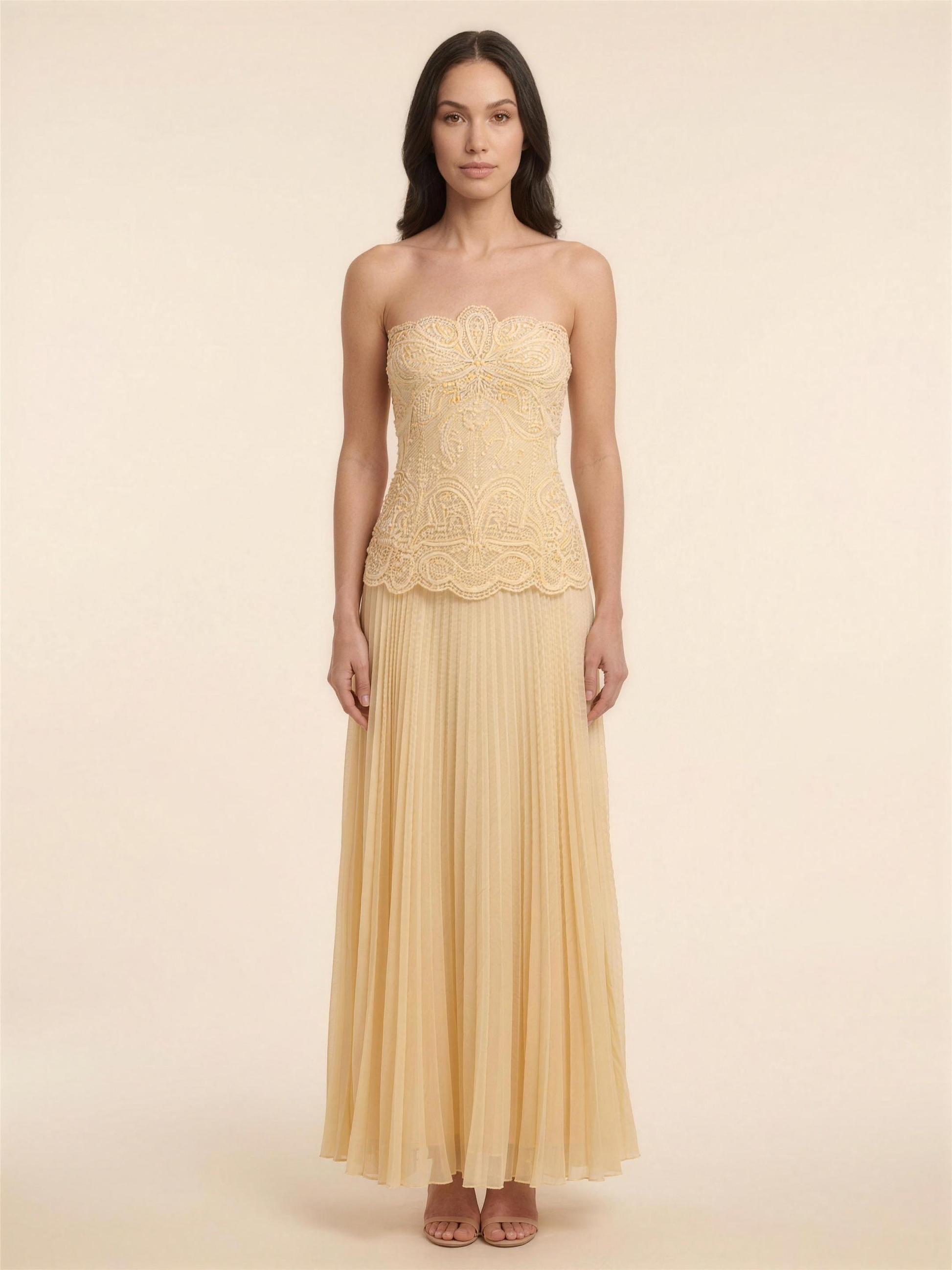 ANGELINA | BOHO MAXI DRESS - Buttermilk