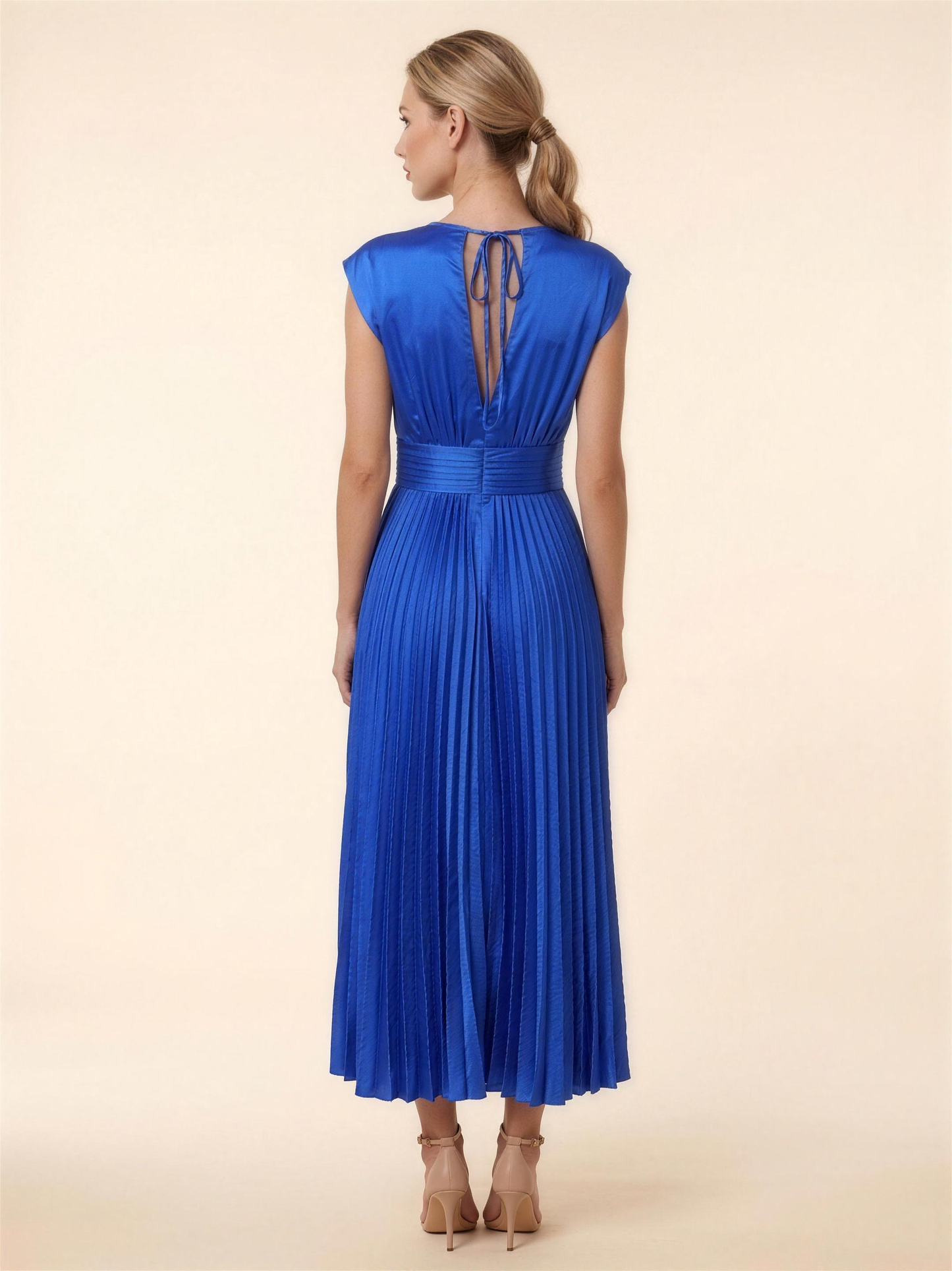 LEXI | COCKTAIL MIDI DRESS - Blue