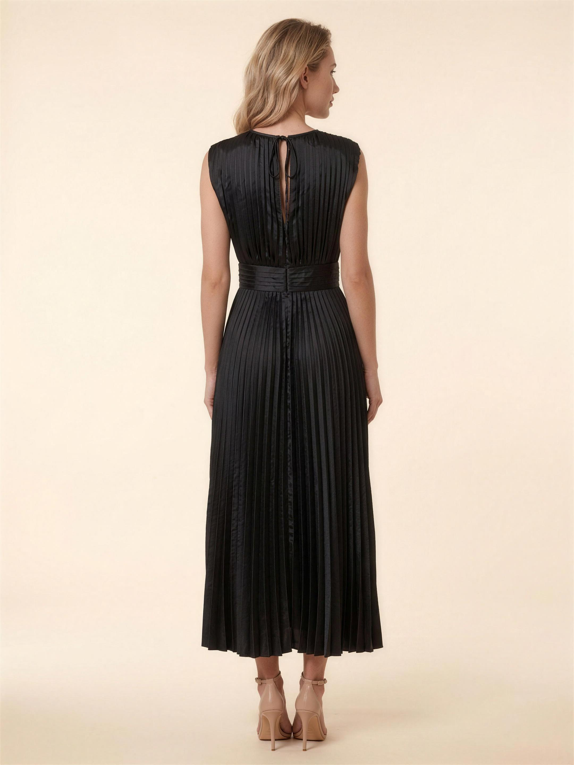 LEXI | COCKTAIL MIDI DRESS - Black