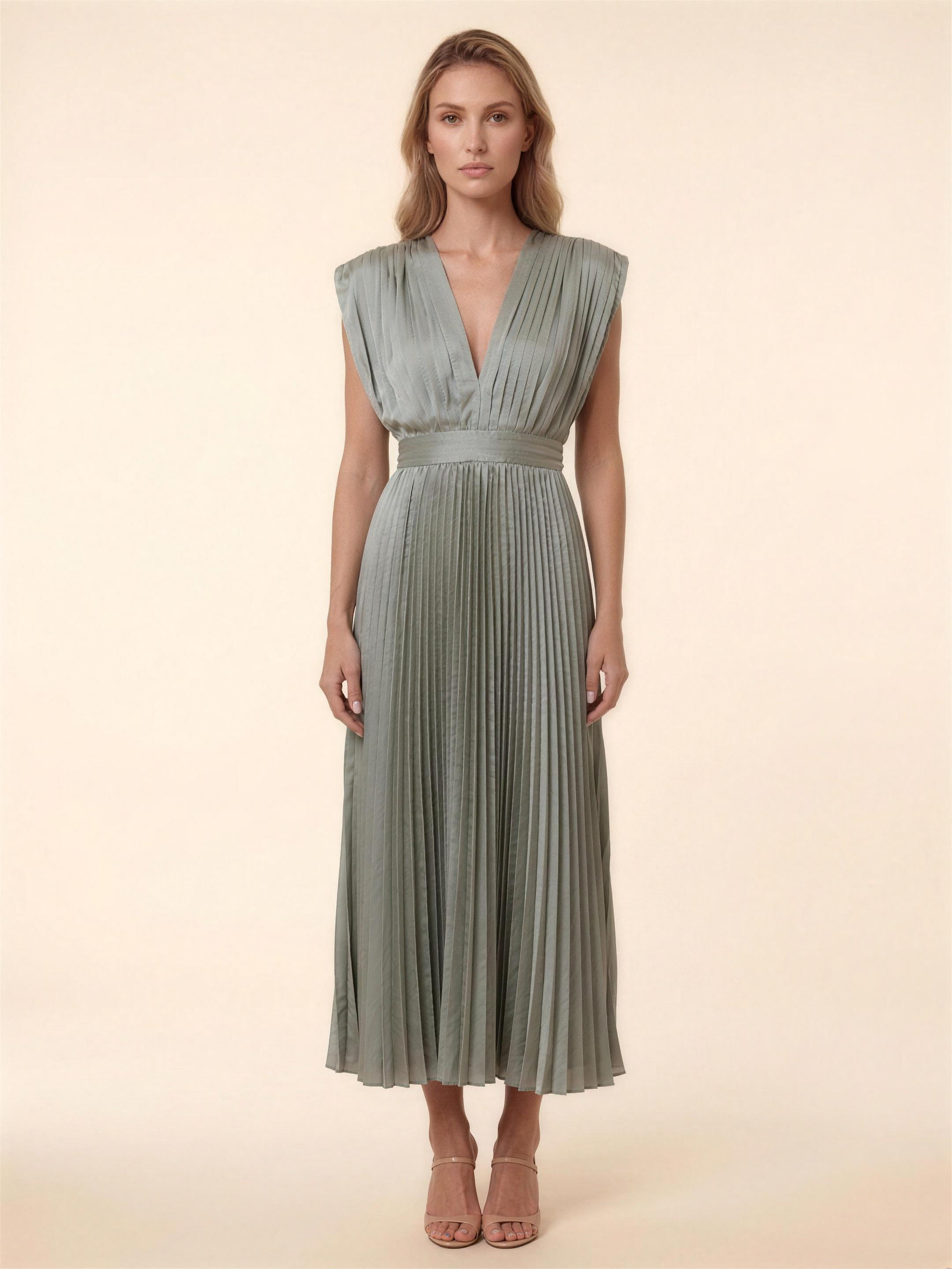 LEXI | COCKTAIL MIDI DRESS - Ash