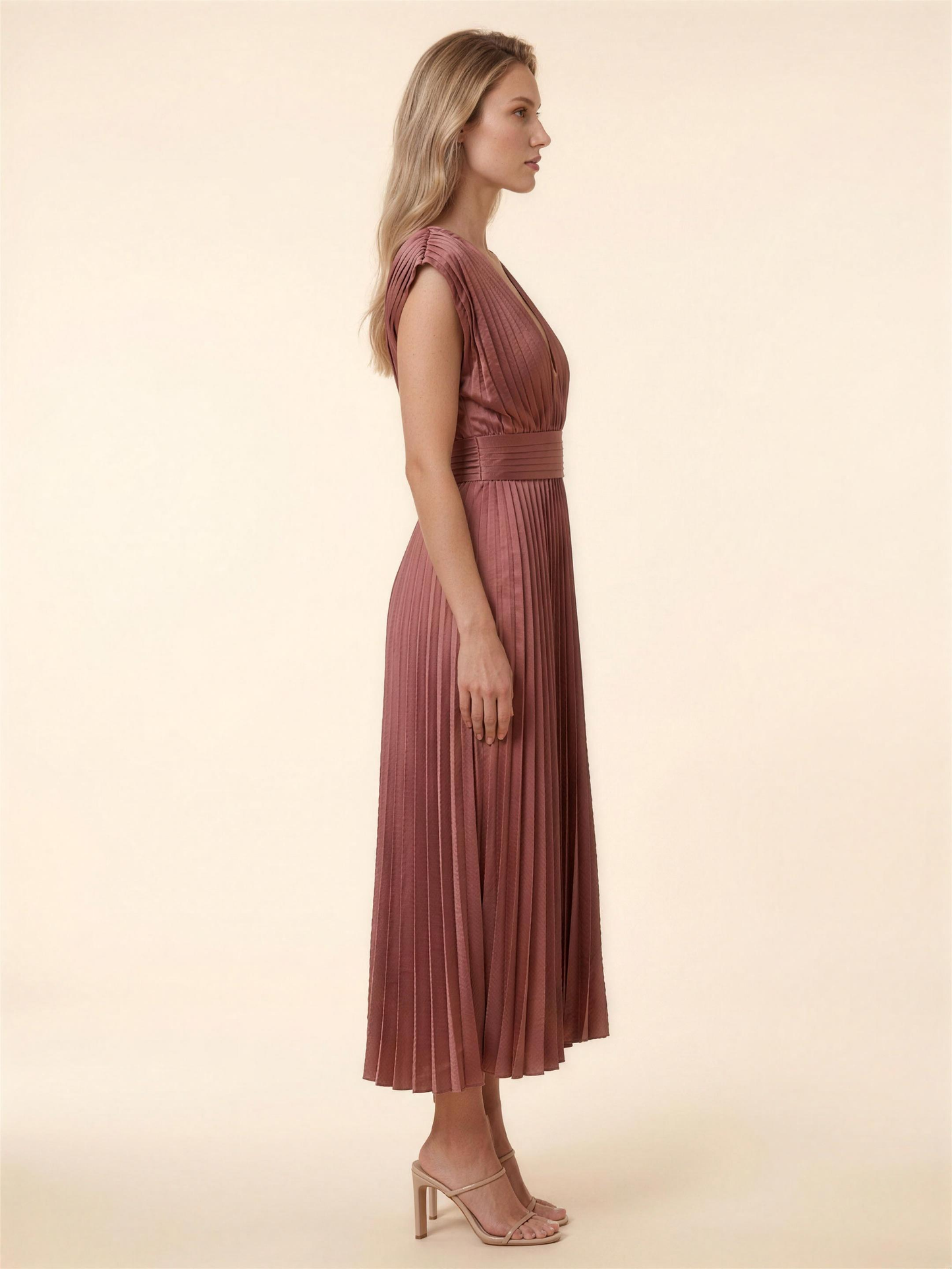 LEXI | COCKTAIL MIDI DRESS - Red