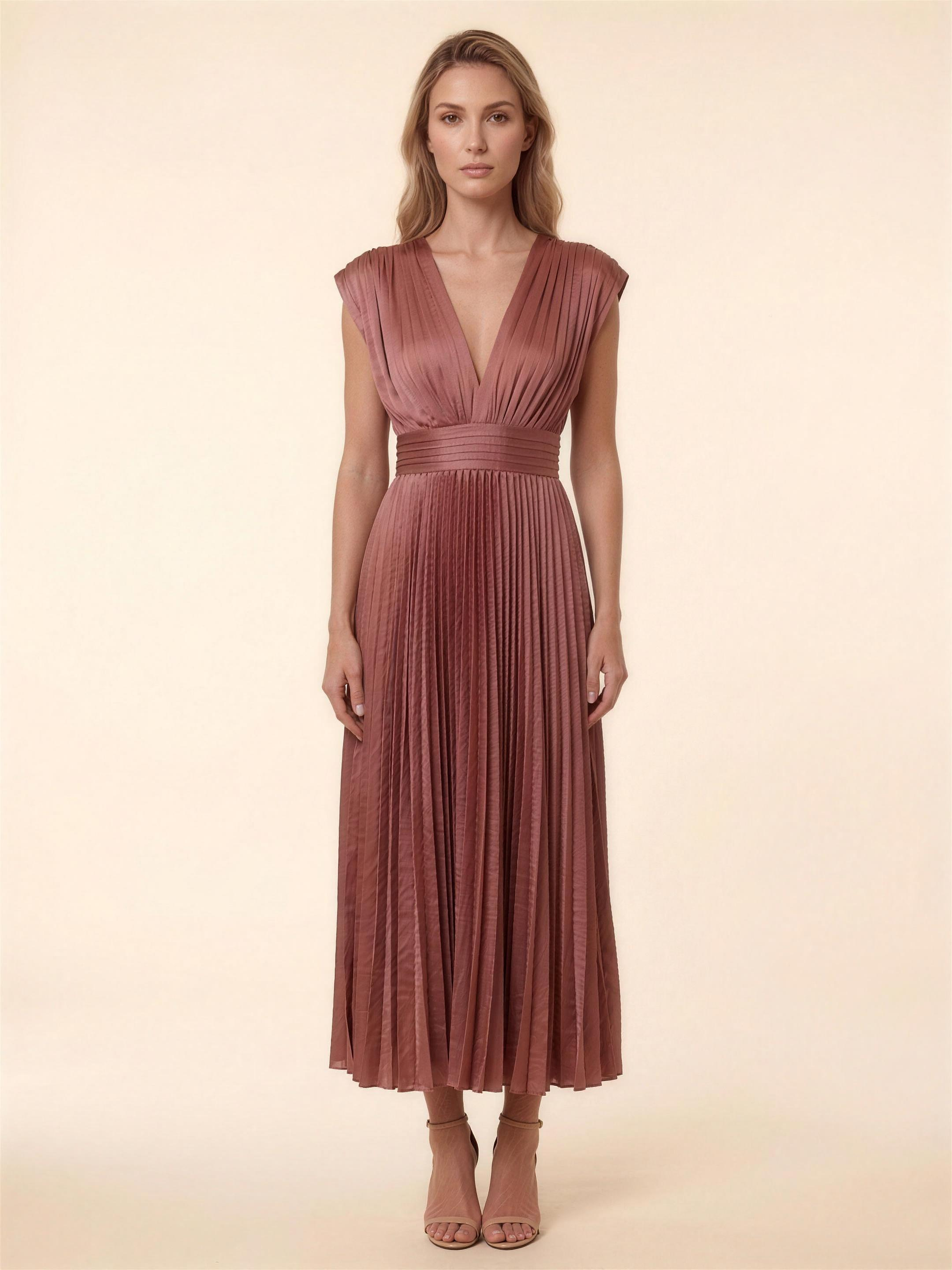LEXI | COCKTAIL MIDI DRESS - Red
