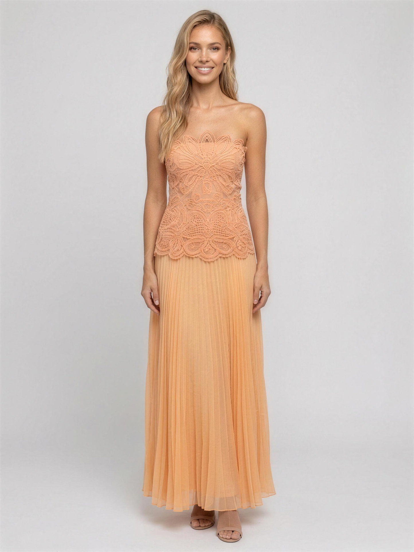 AILEEN | COCKTAIL MAXI DRESS - Soft Peach