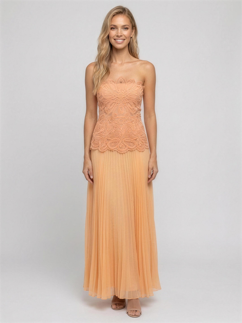 AILEEN | COCKTAIL MAXI DRESS - Soft Peach