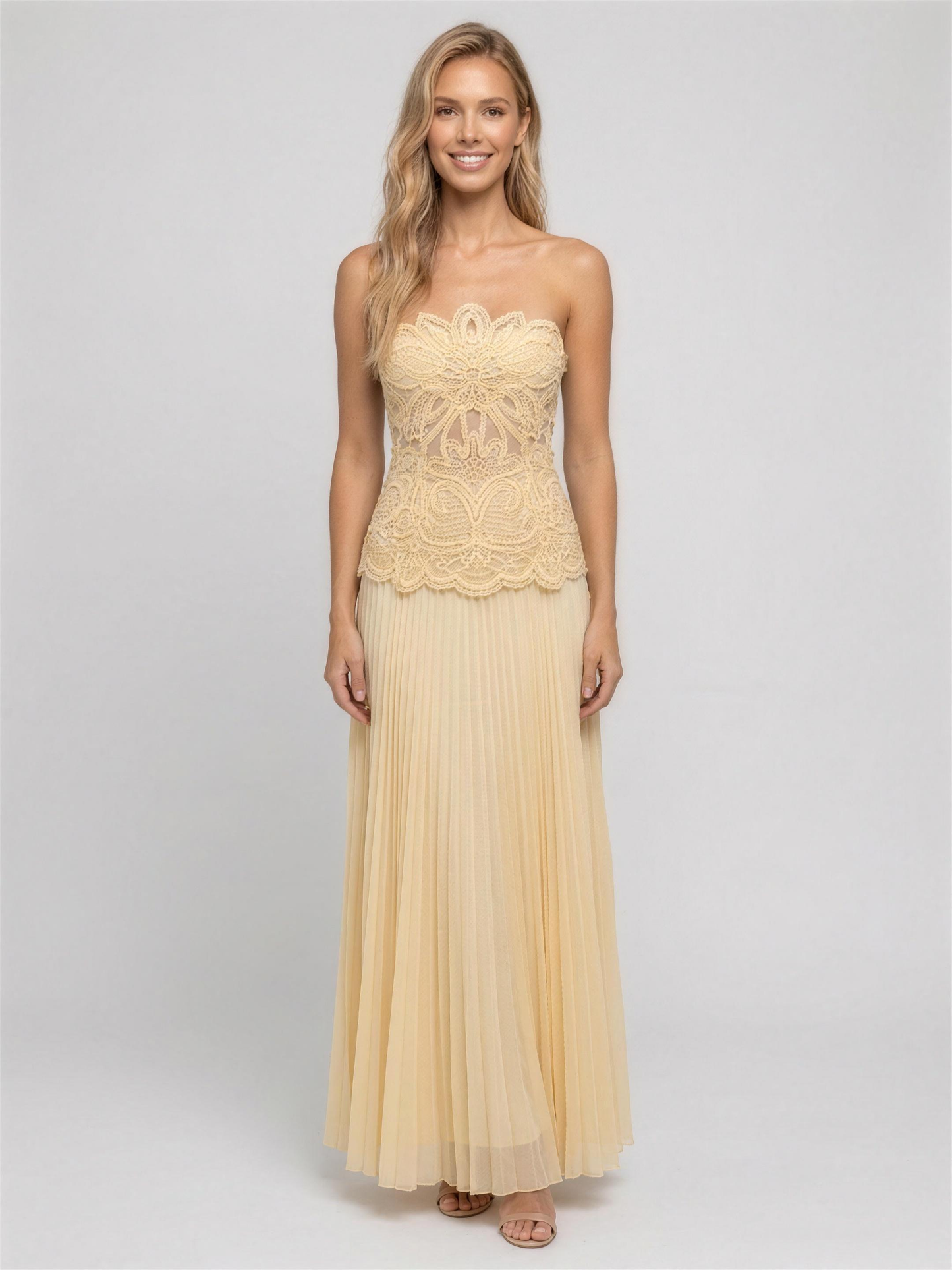 AILEEN | COCKTAIL MAXI DRESS - Buttermilk