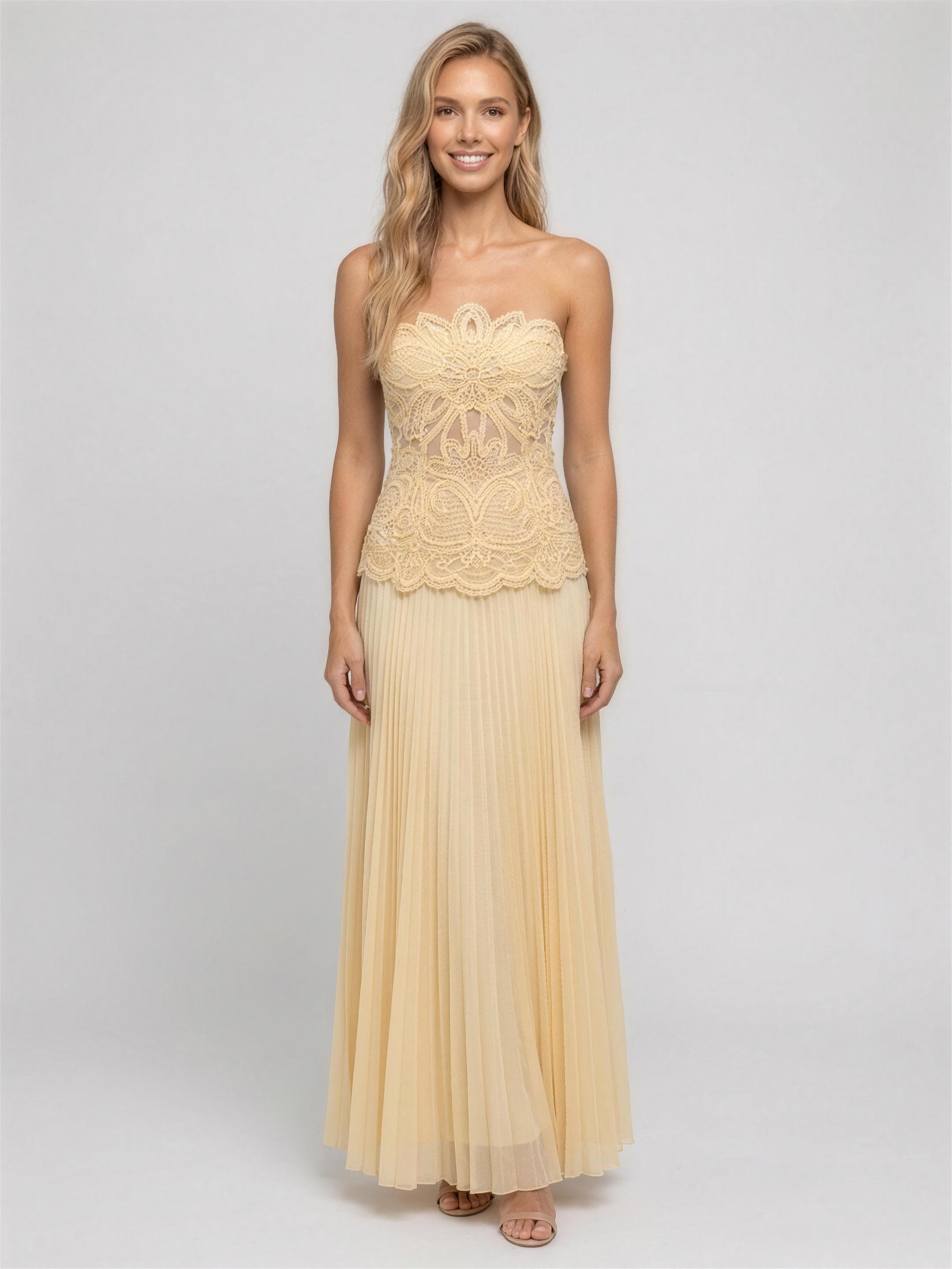 AILEEN | COCKTAIL MAXI DRESS - Buttermilk
