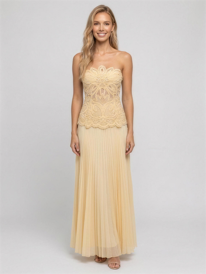 AILEEN | COCKTAIL MAXI DRESS - Buttermilk