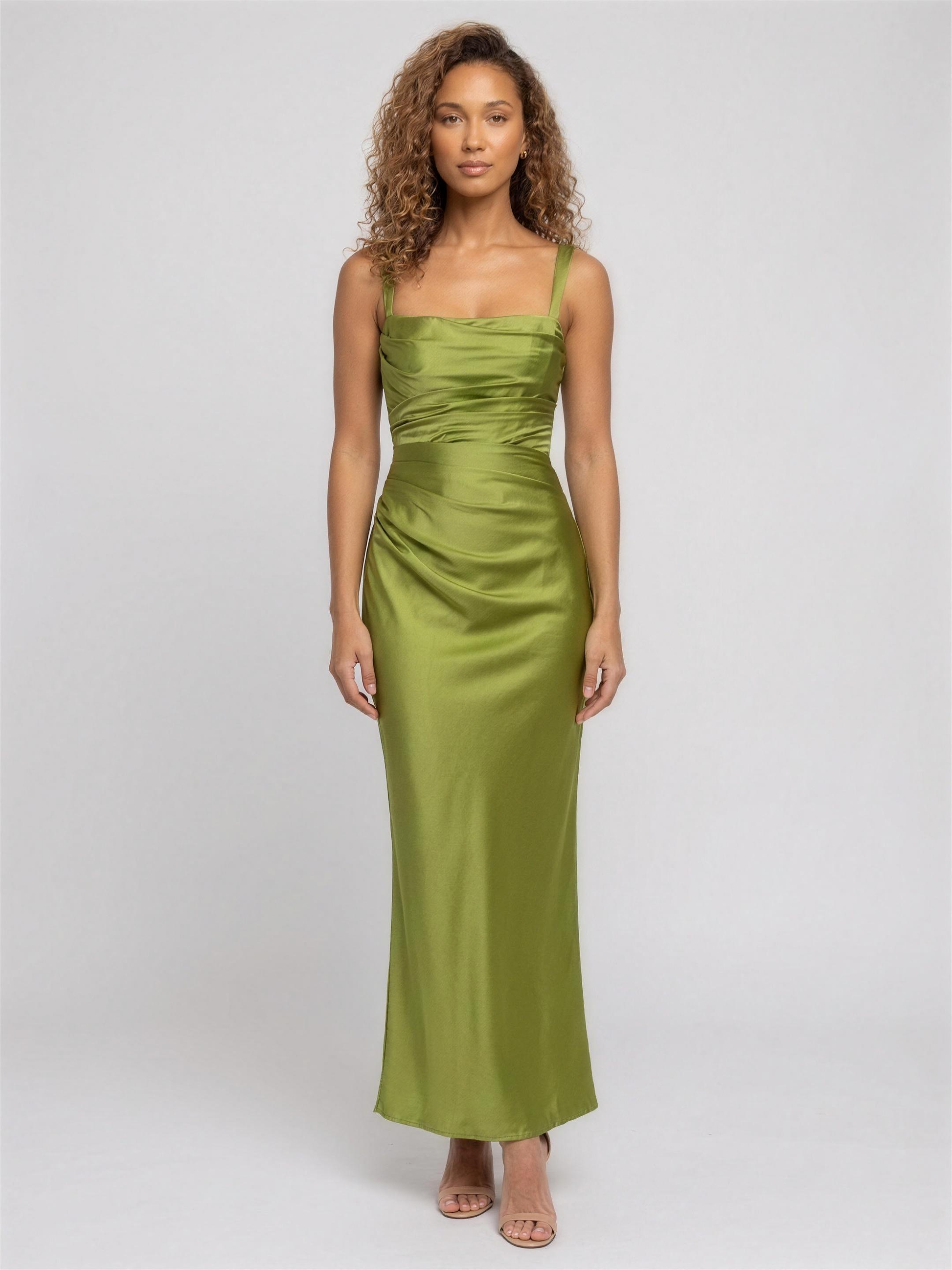 BAILEY | RED MAXI DRESS - Olive