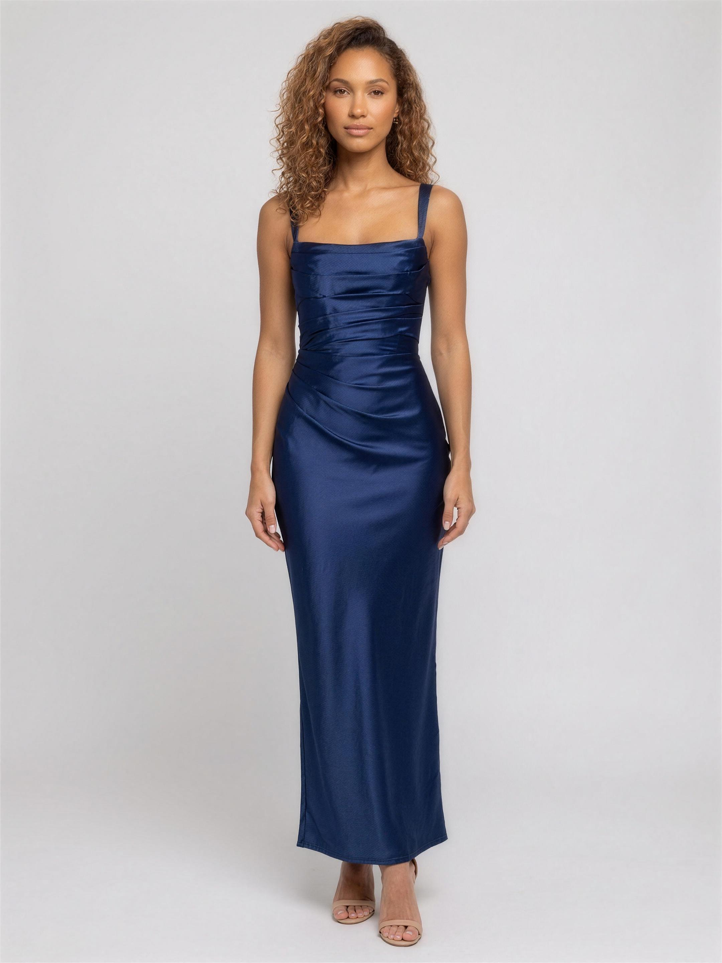 BAILEY | RED MAXI DRESS - Navy