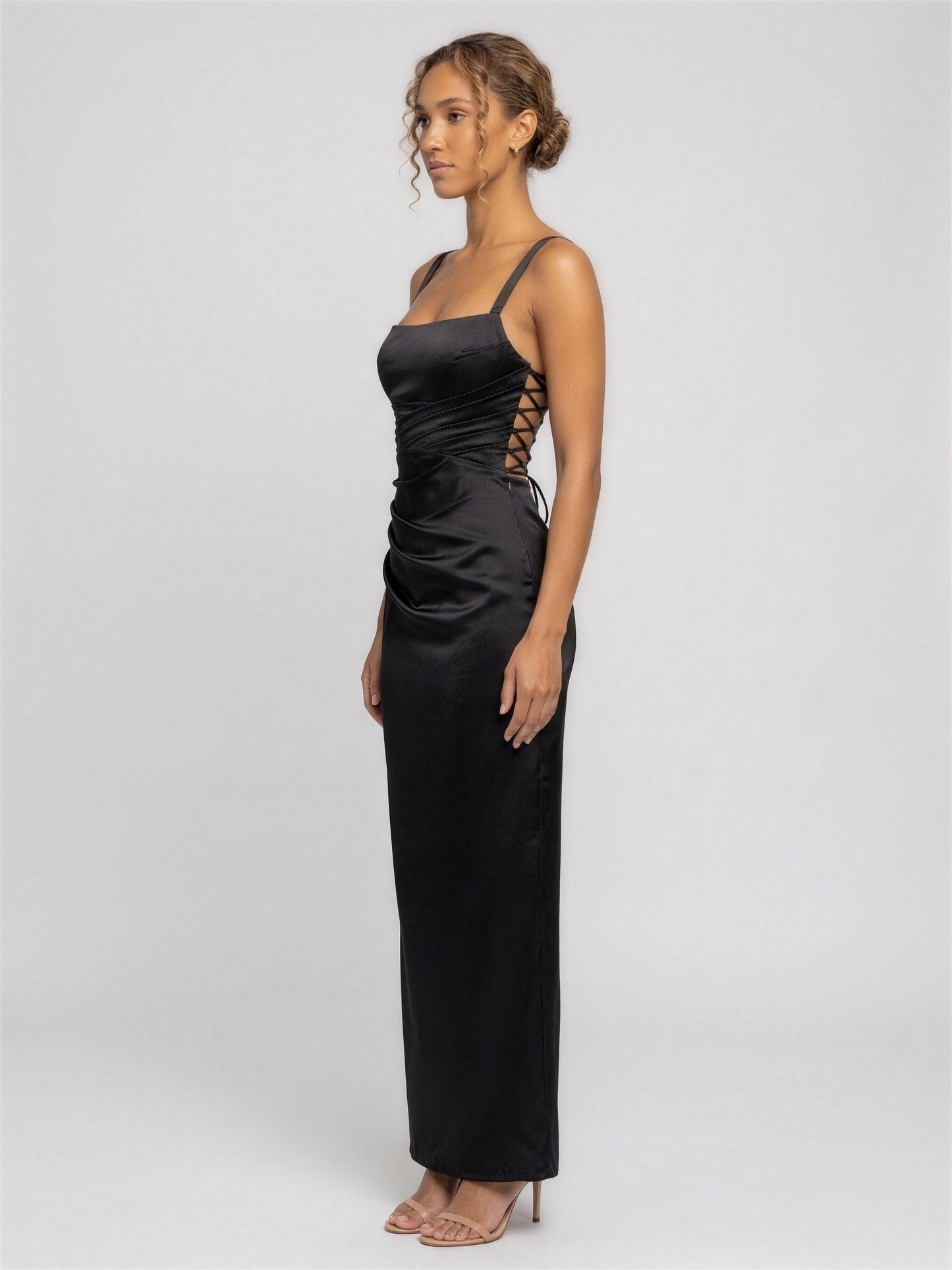 BAILEY | RED MAXI DRESS - Black
