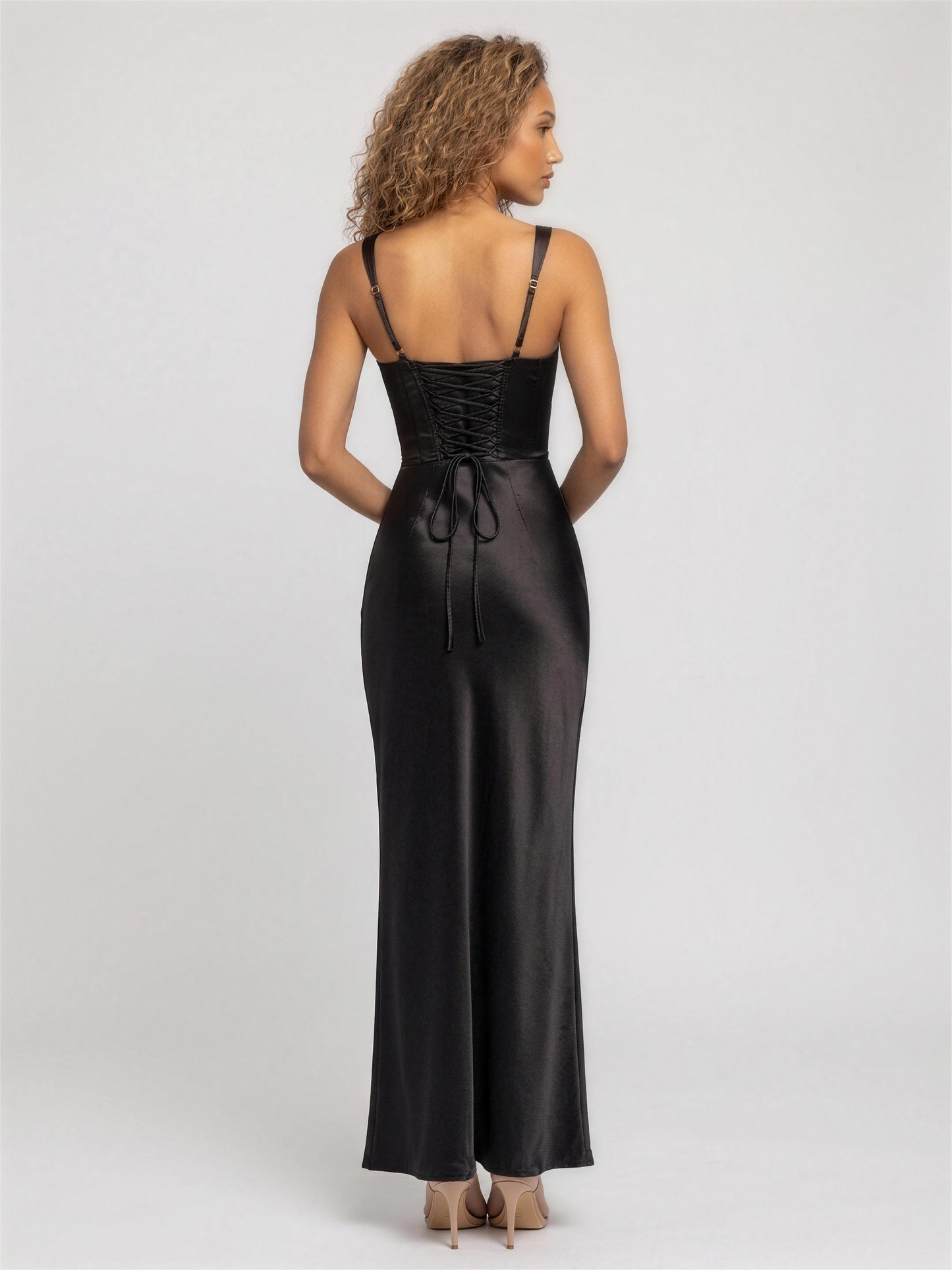 BAILEY | RED MAXI DRESS - Black