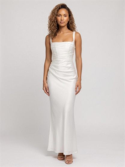 BAILEY | RED MAXI DRESS - Ivory