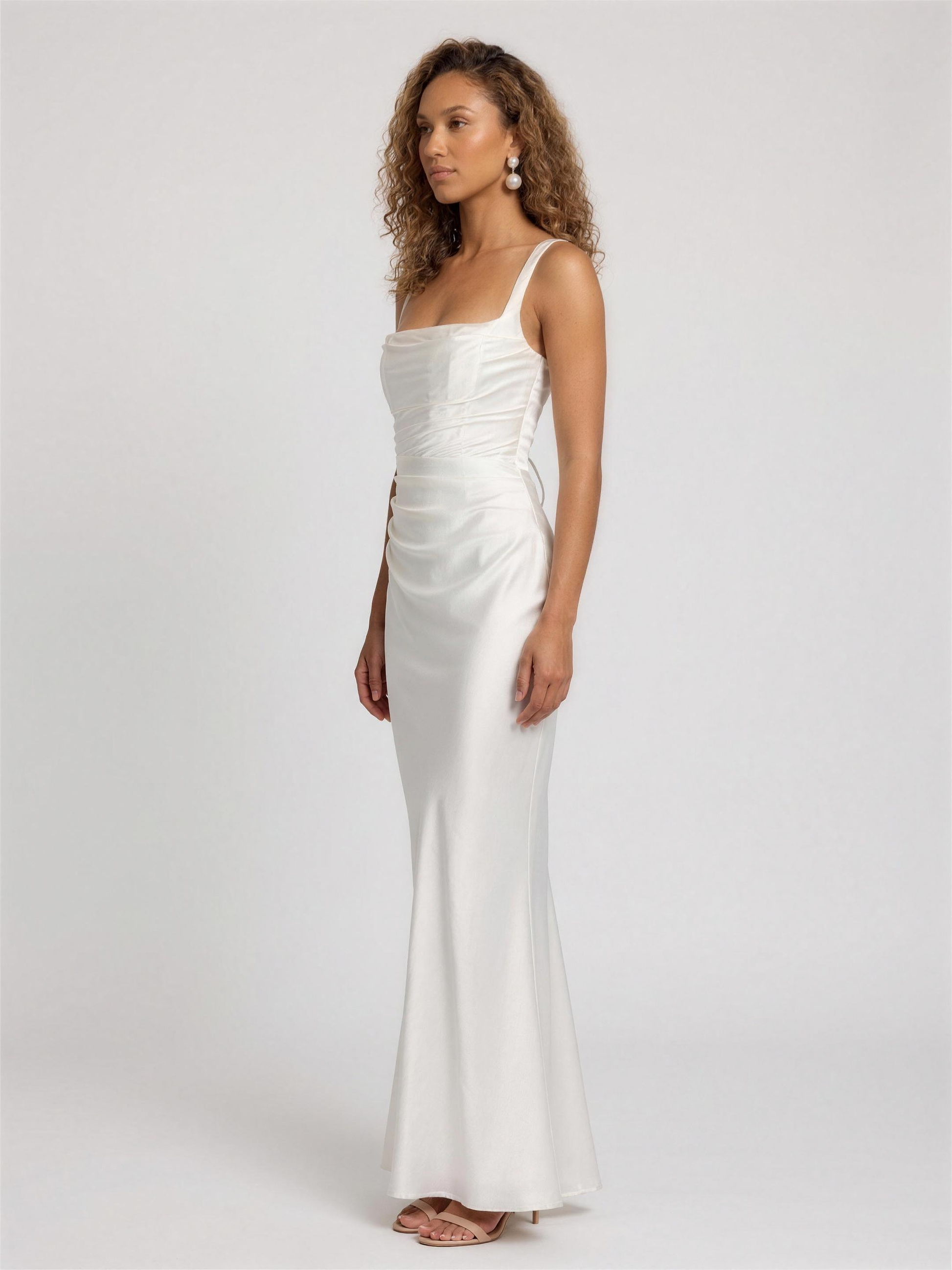 BAILEY | RED MAXI DRESS - Ivory