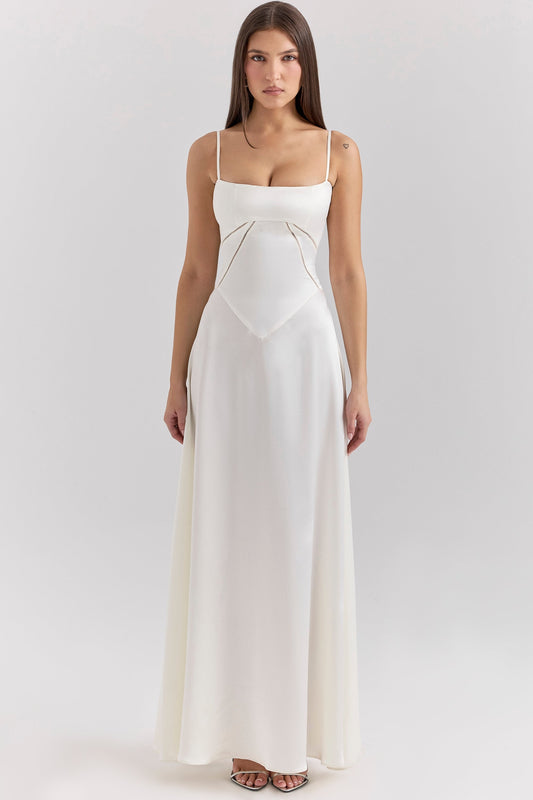 ANABELLA | LACE UP MAXI DRESS