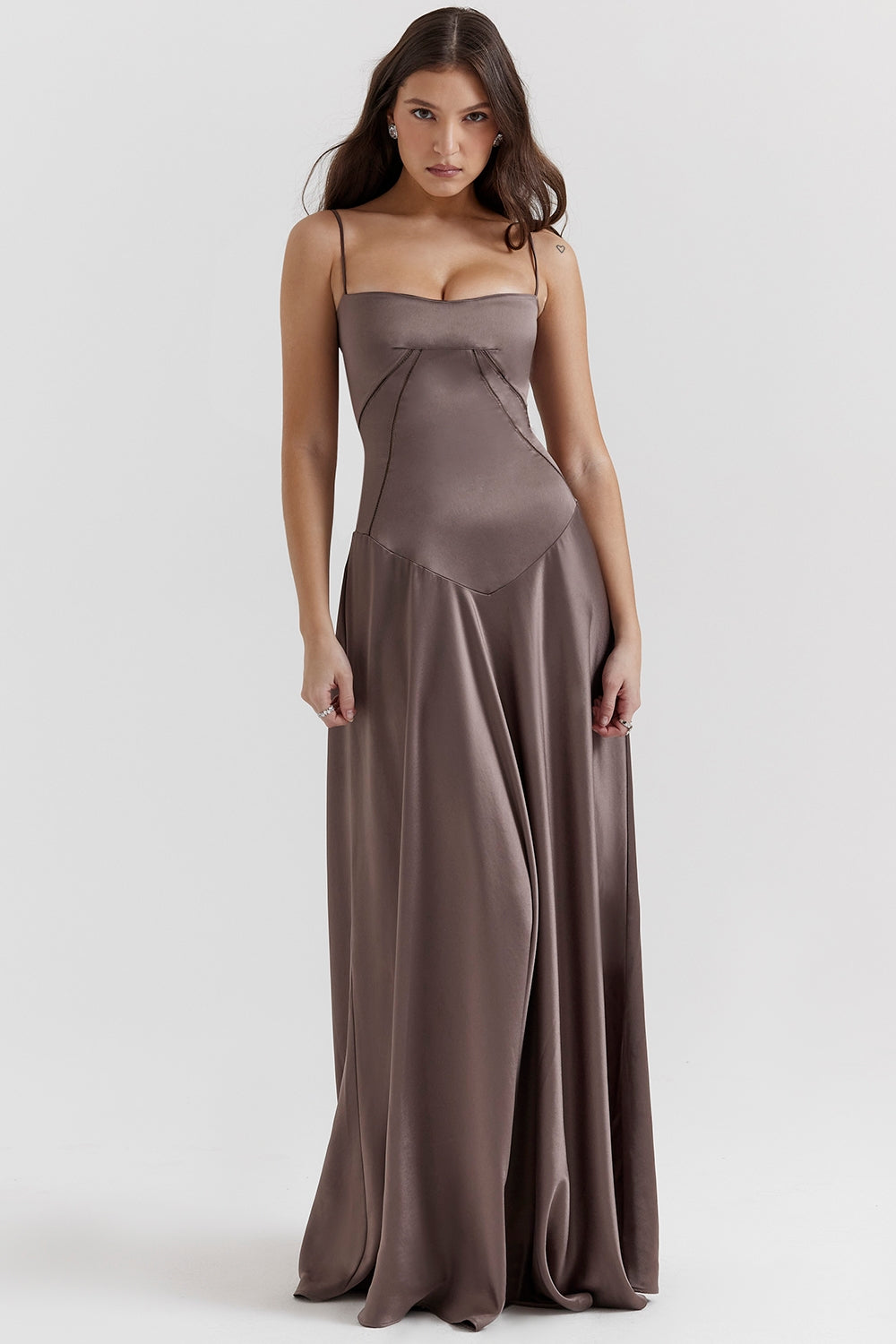ANABELLA | LACE UP MAXI DRESS