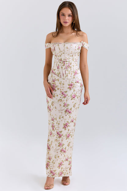 KEIRA | FLORAL BACKLESS MAXI DRESS