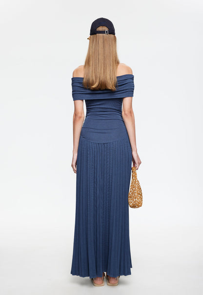 TATIANA | SHOULDER MAXI DRESS